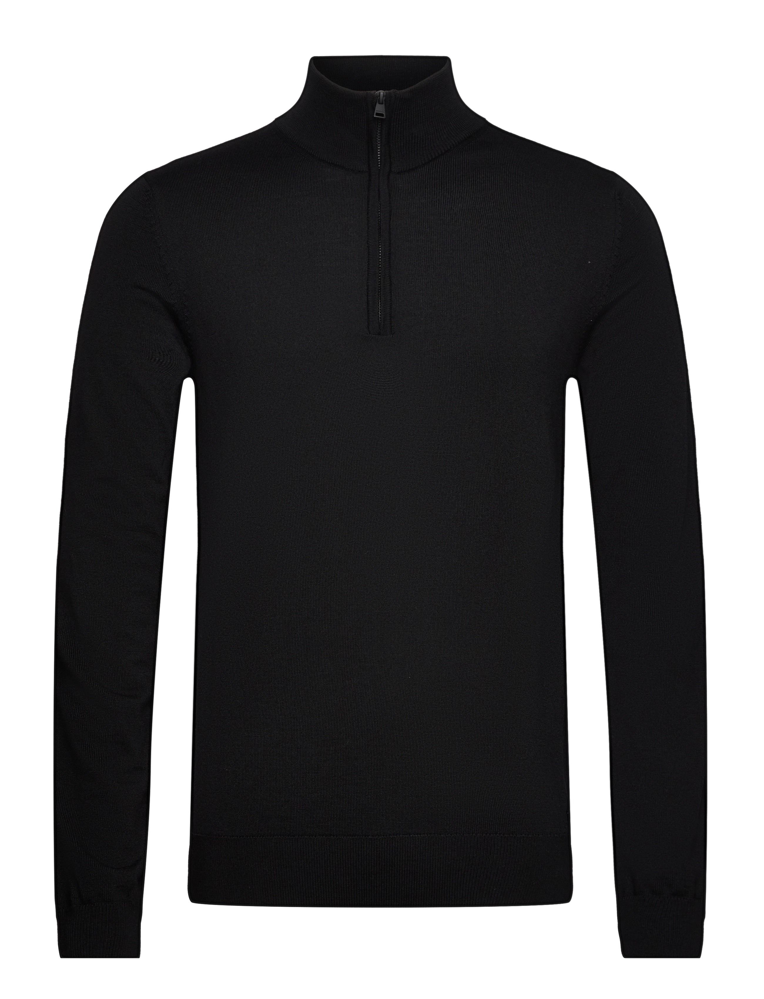 HUGO San Quirin-M, XL, Knitwear, Schwarz - Half Zip Jumpers, Männerswear