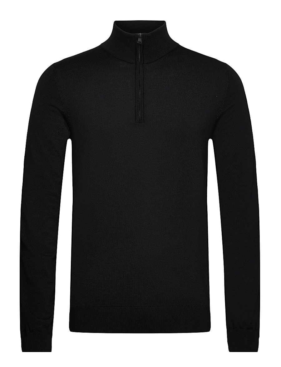 HUGO - San Quirin-M - pulls demi-zippés - black - 0