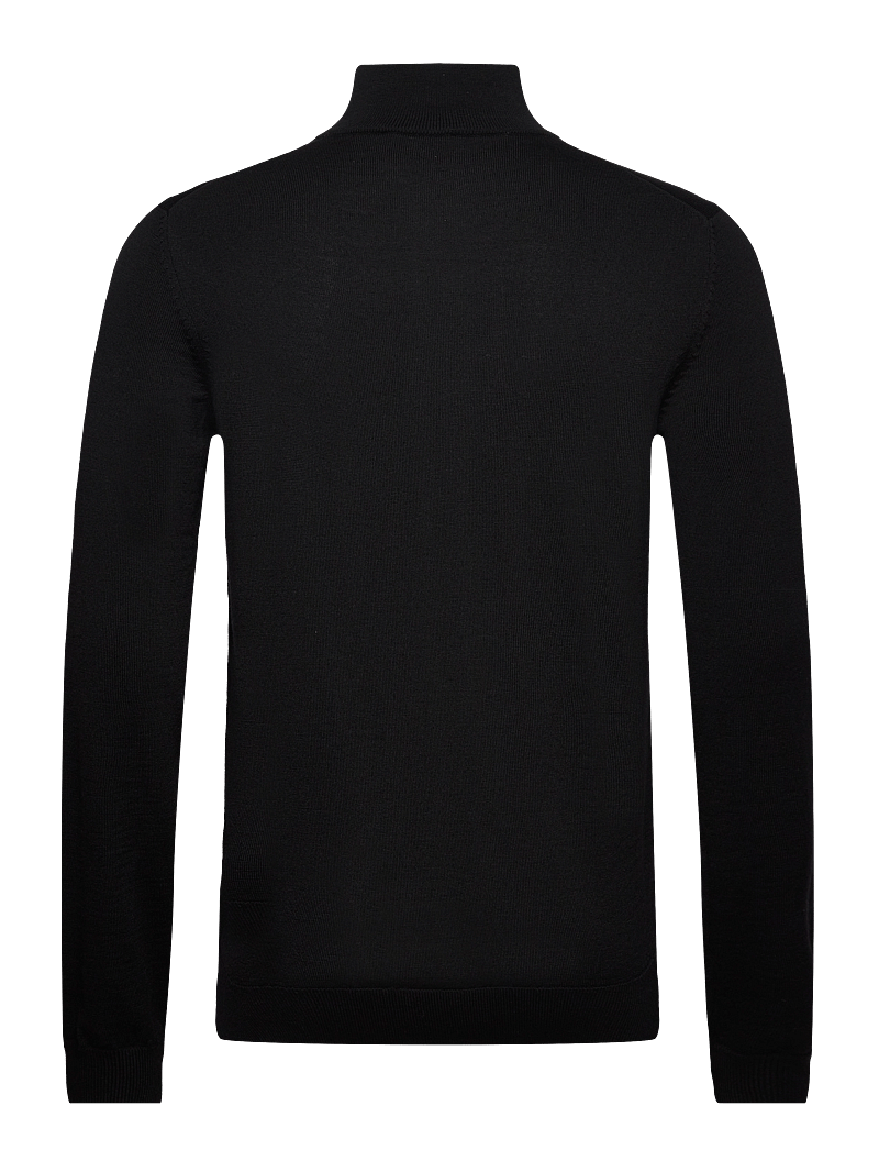 HUGO - San Quirin-M - halfzip strik - black - 1