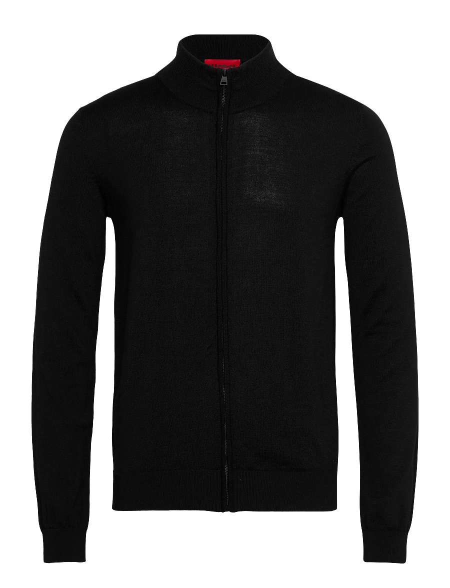 HUGO - San Jorge-M - vetoketjulliset neuleet - black - 0