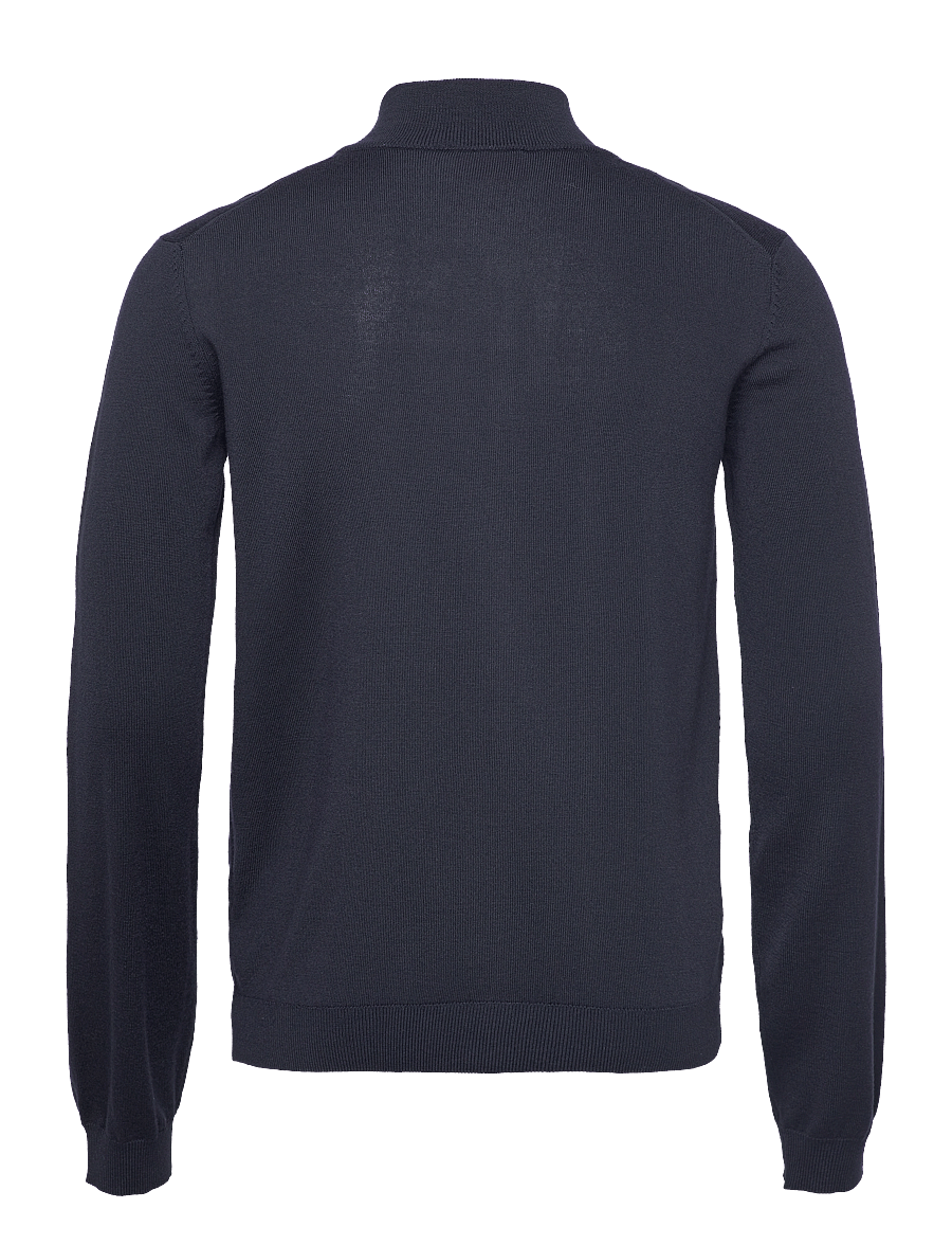 HUGO - San Jorge-M - pullover mit durchgehendem reißverschluss - navy - 2