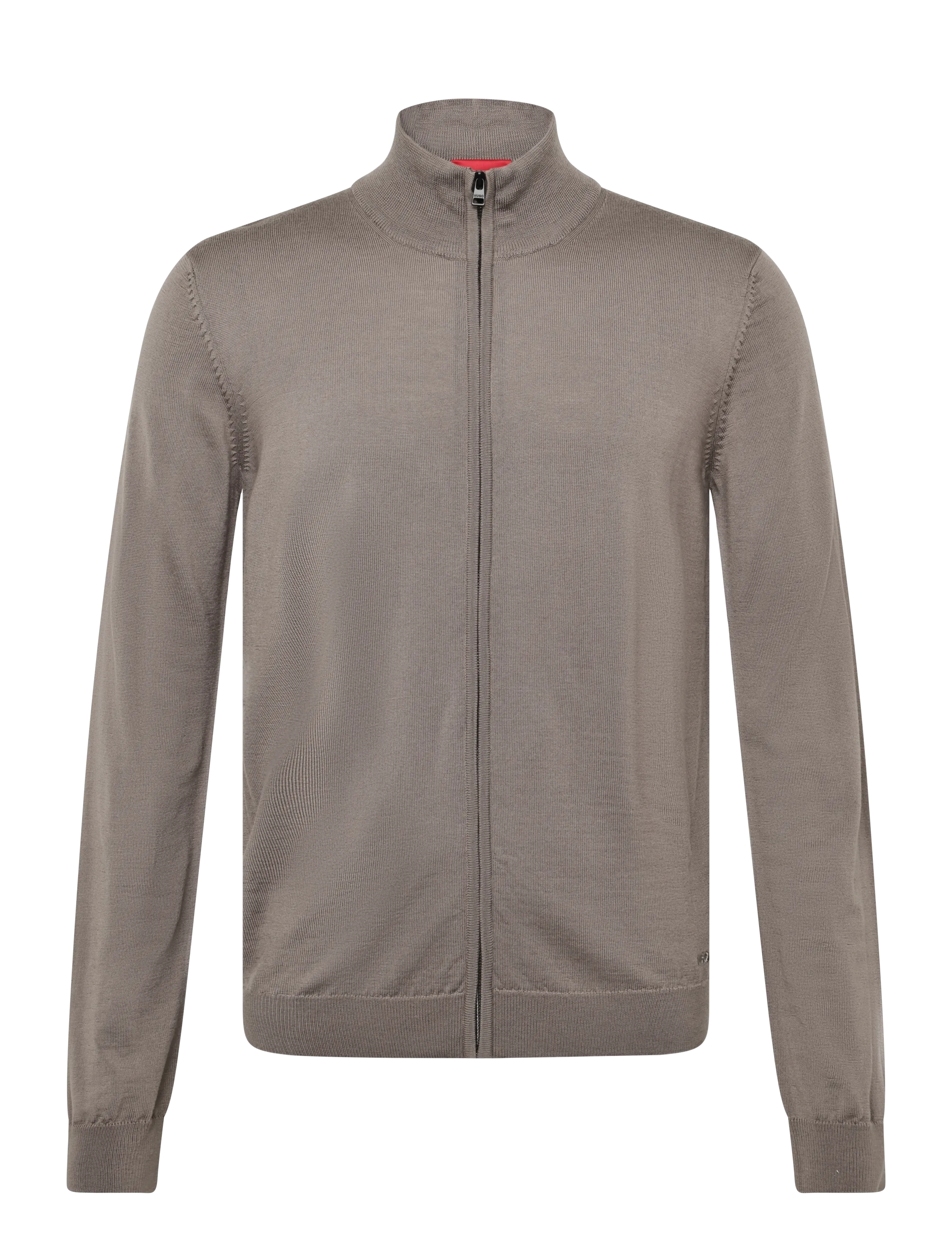HUGO San Jorge-M - Pullover mit durchgehendem Reißverschluss - RUST/COPPER / brown