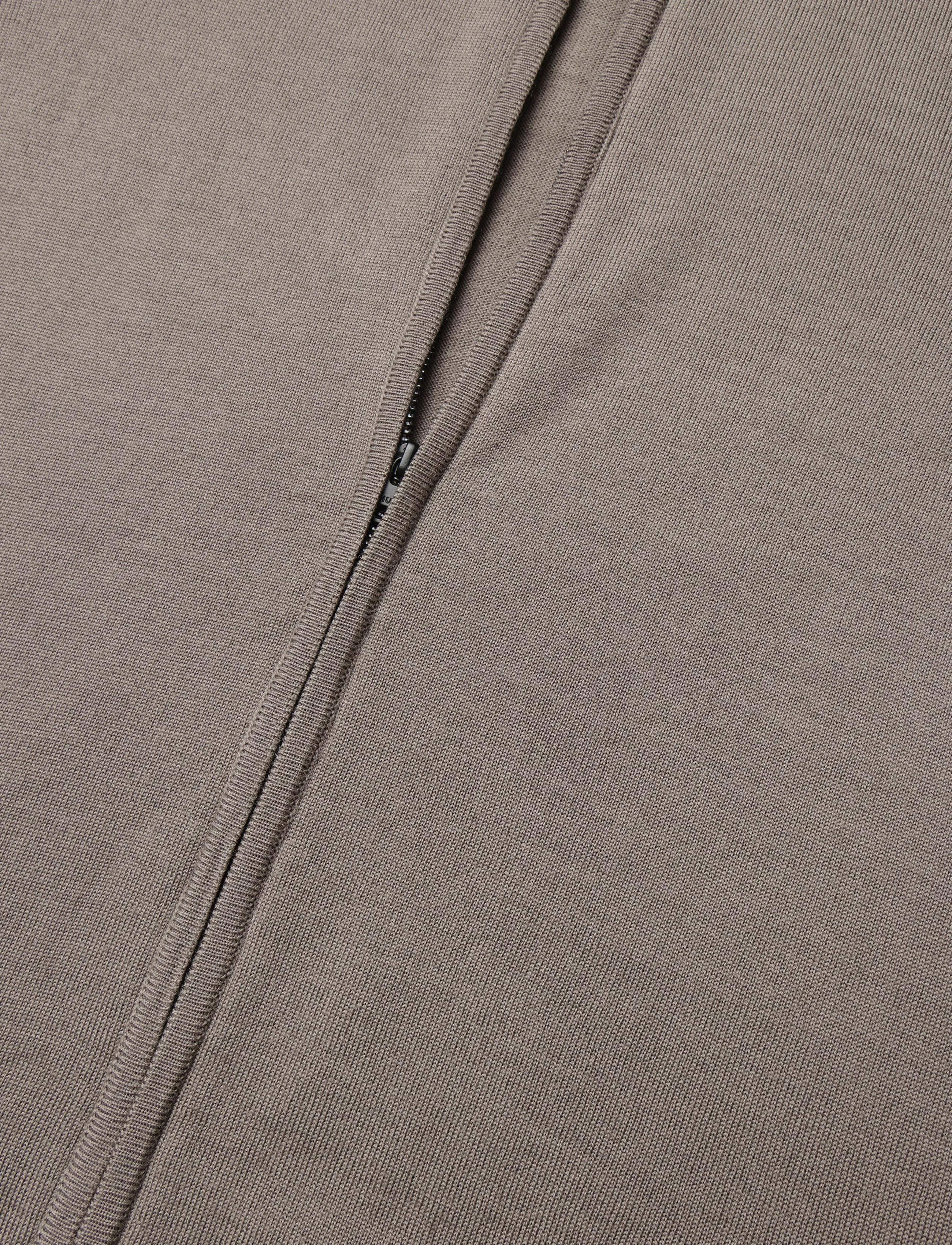 HUGO - San Jorge-M - pullover mit durchgehendem reißverschluss - rust/copper - 3