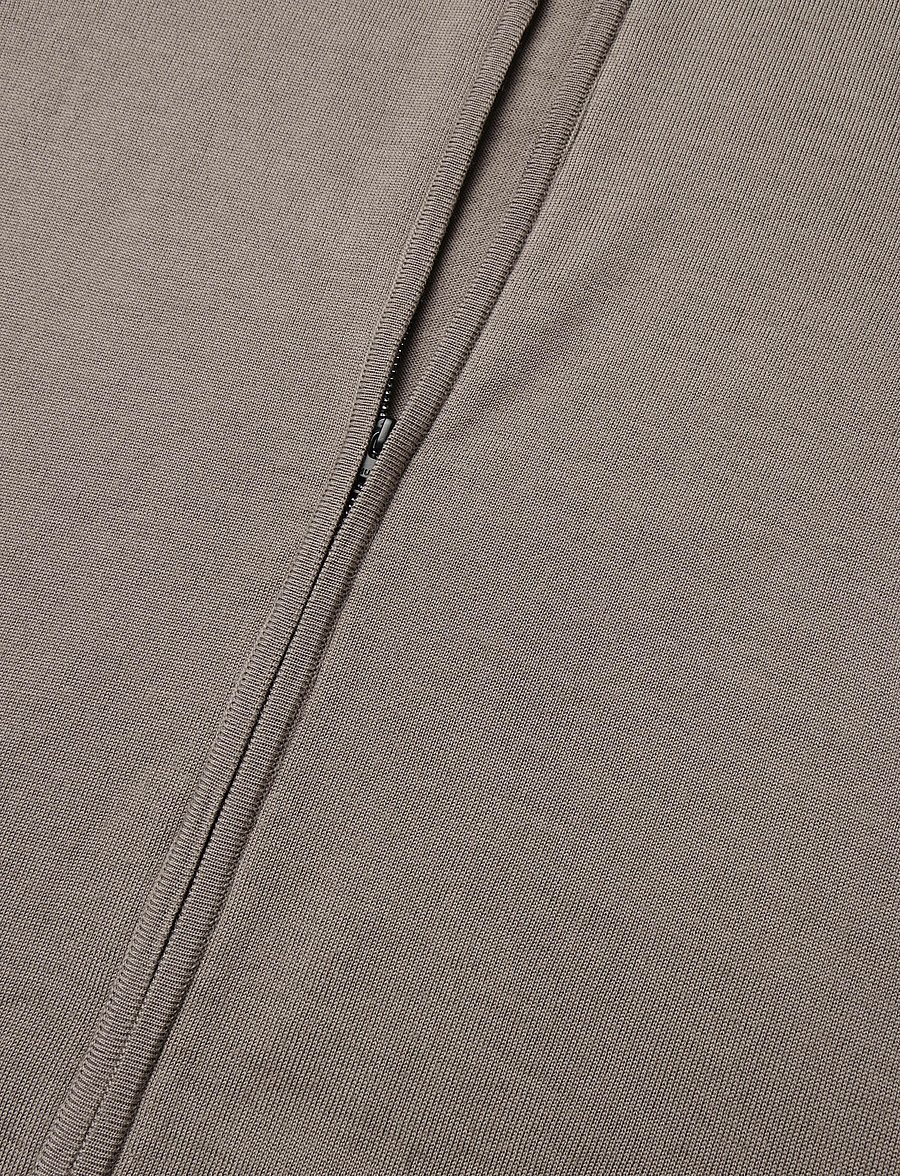 HUGO - San Jorge-M - pullover mit durchgehendem reißverschluss - rust/copper - 3