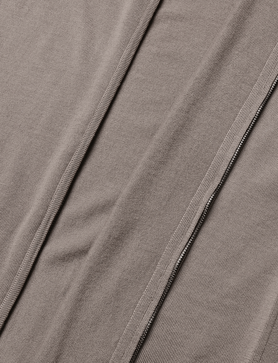 HUGO - San Jorge-M - pullover mit durchgehendem reißverschluss - rust/copper - 4
