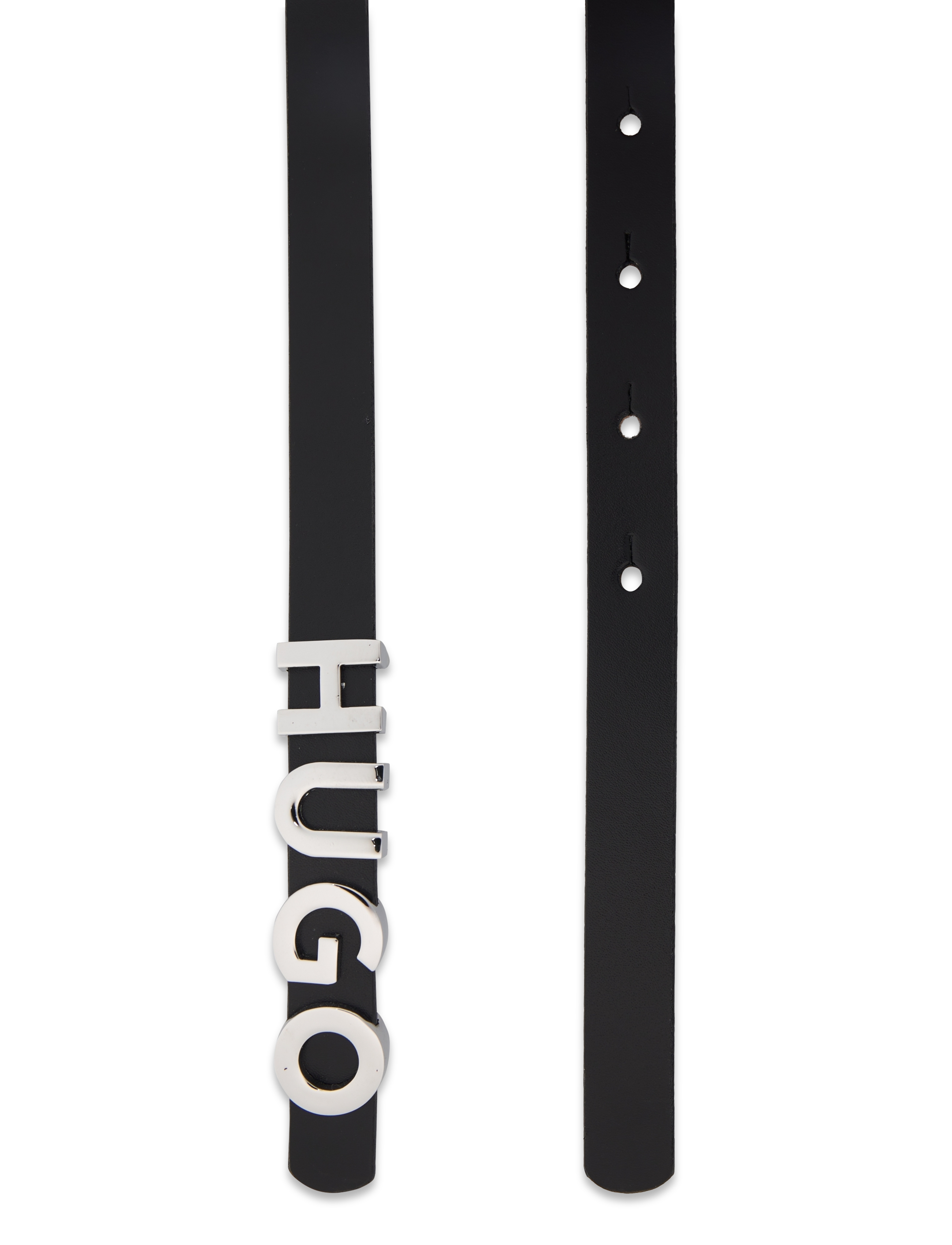 HUGO - Zula Belt 1,5cm - ledergürtel - black - 1