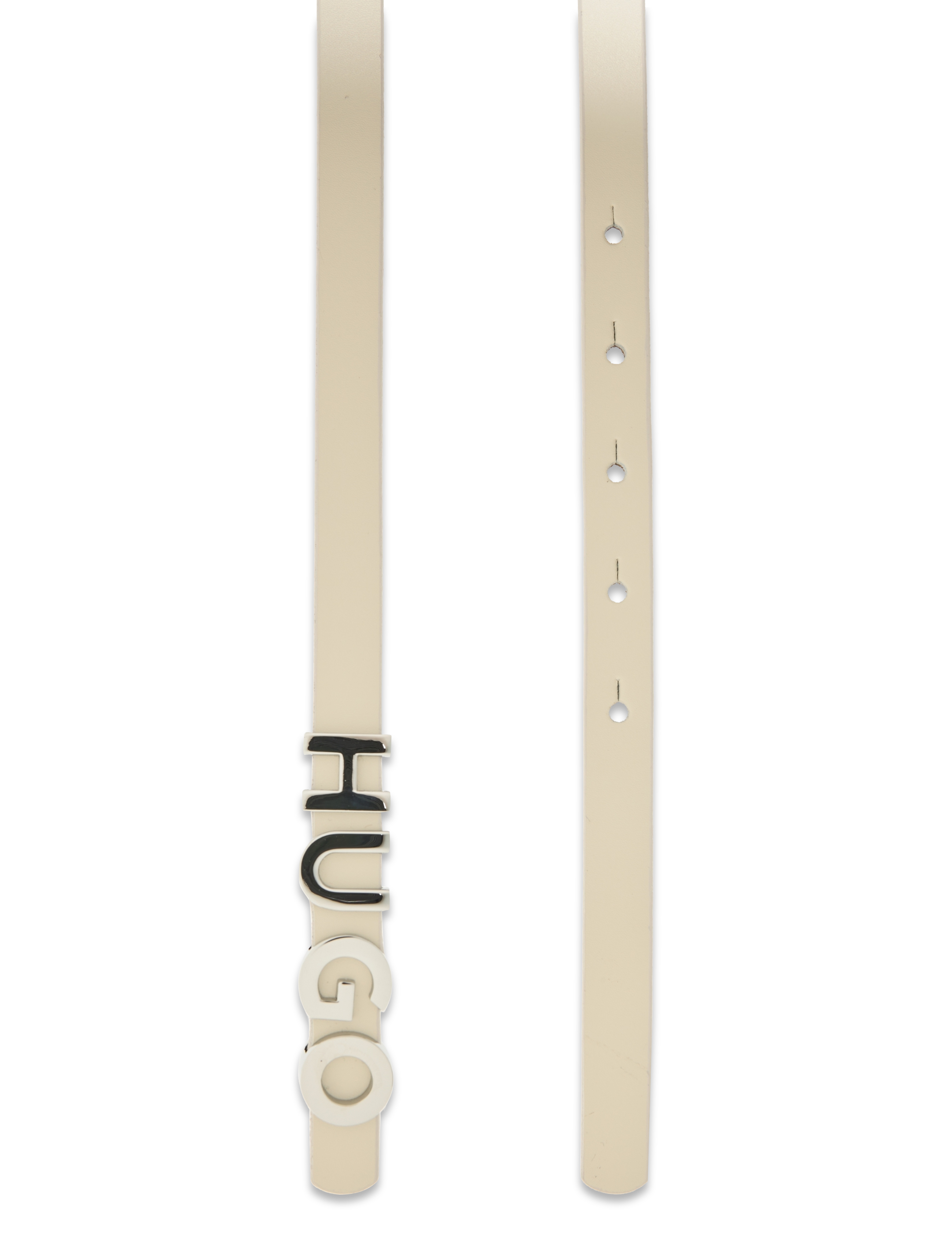 HUGO - Zula Belt 1,5cm - kvinder - open white - 1
