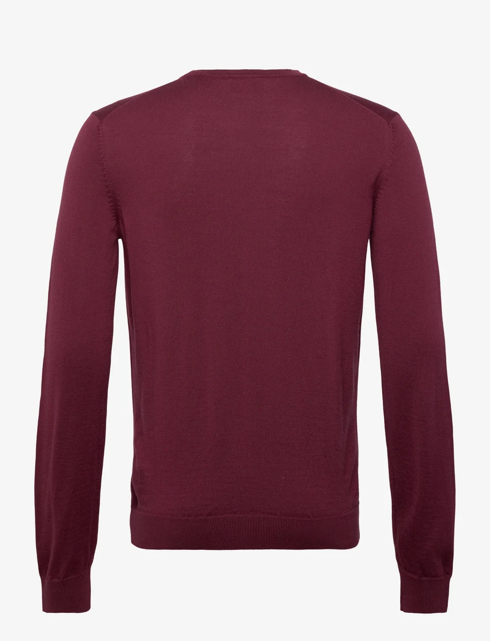 HUGO - San Cedric-M1 - megztinis su apvalios formos apykakle - dark red - 1