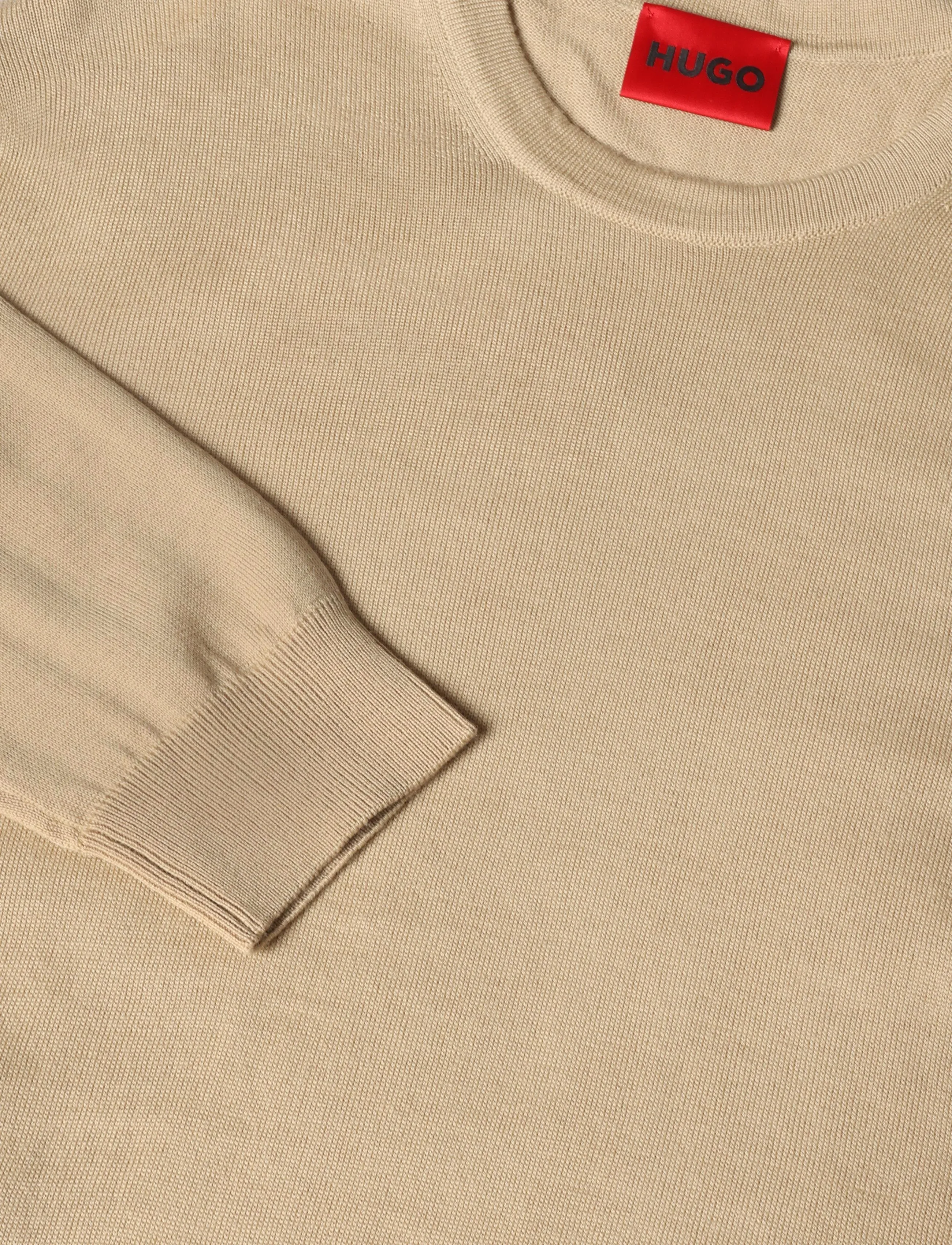 HUGO - San Cedric-M1 - rundhals - medium beige - 2