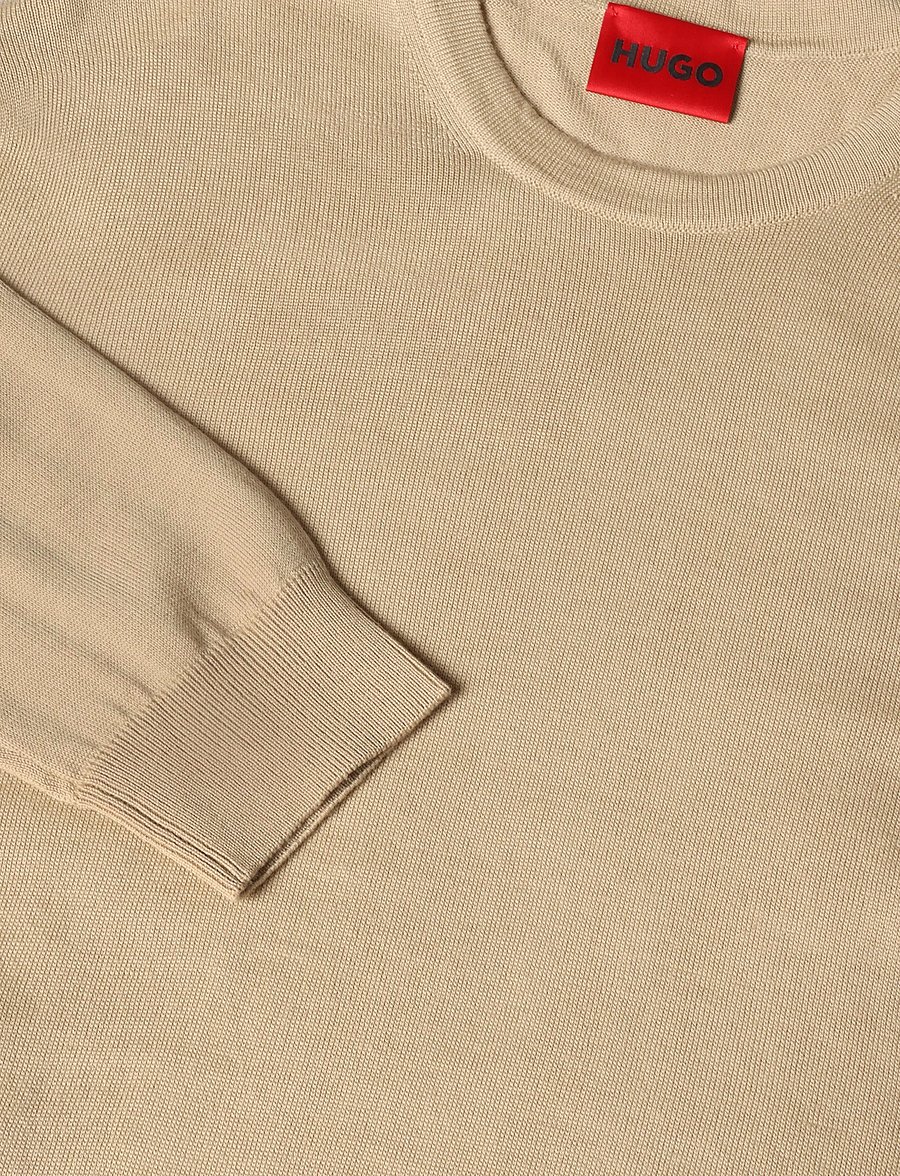 HUGO - San Cedric-M1 - rundhals - medium beige - 2