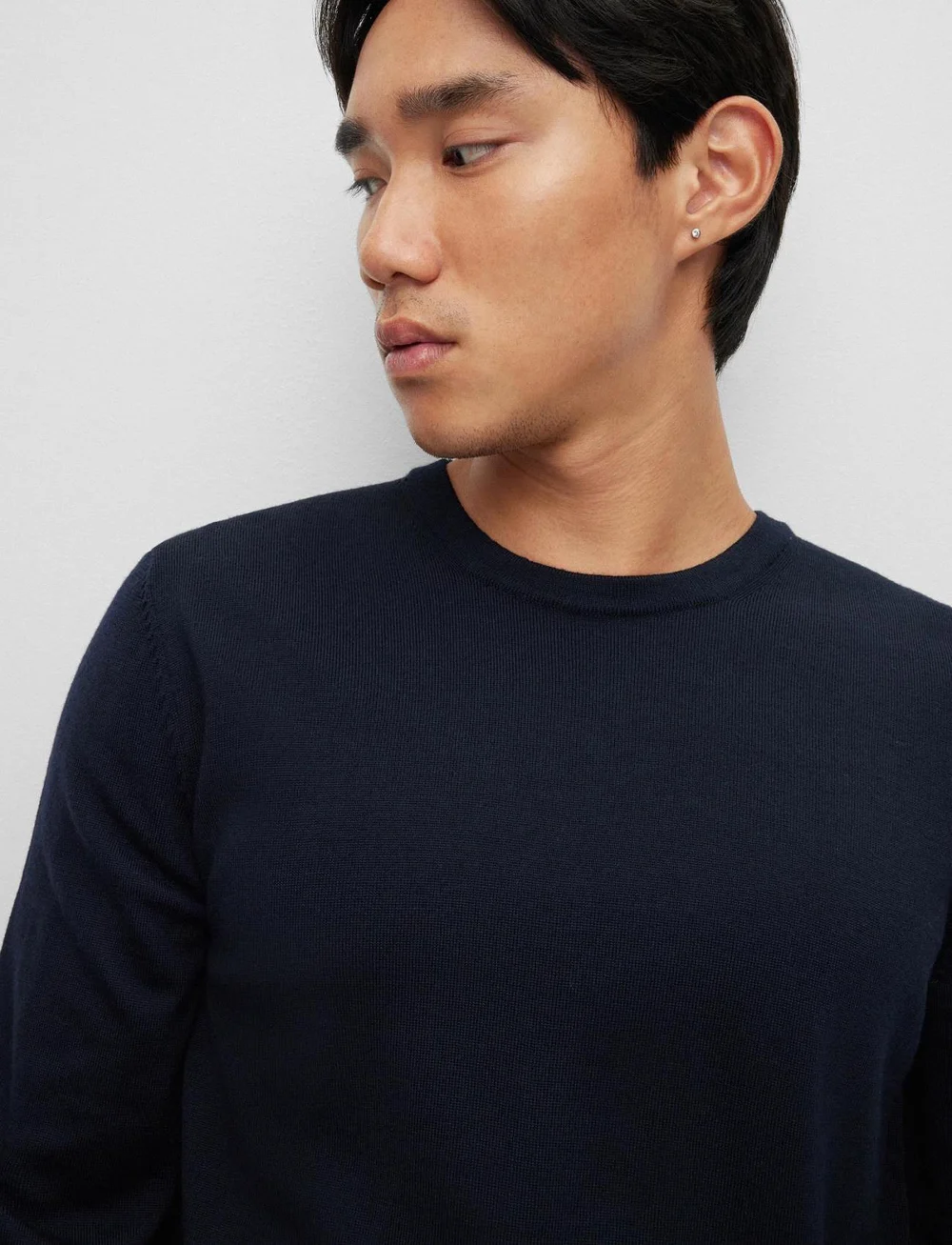 HUGO - San Cedric-M1 - rundhals - navy - 3