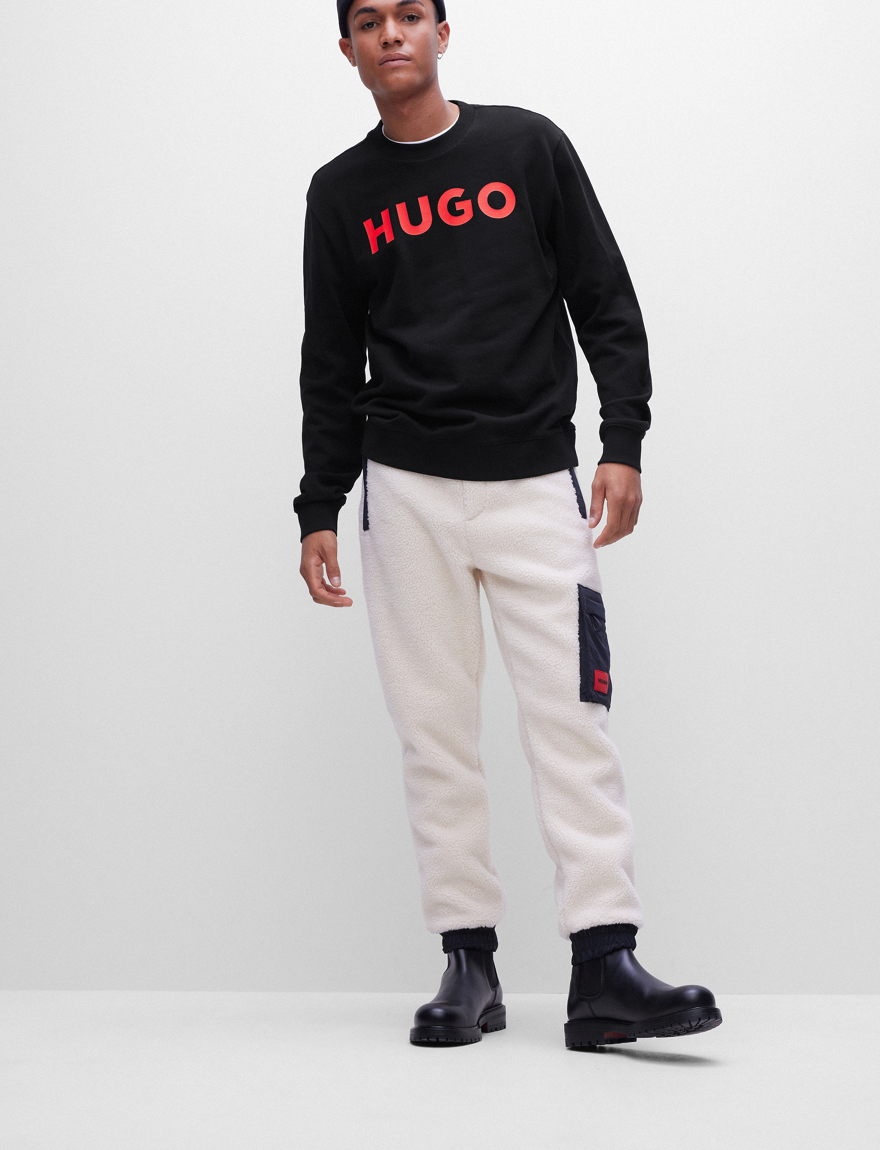 HUGO Dem - Sweatshirts - BLACK / black