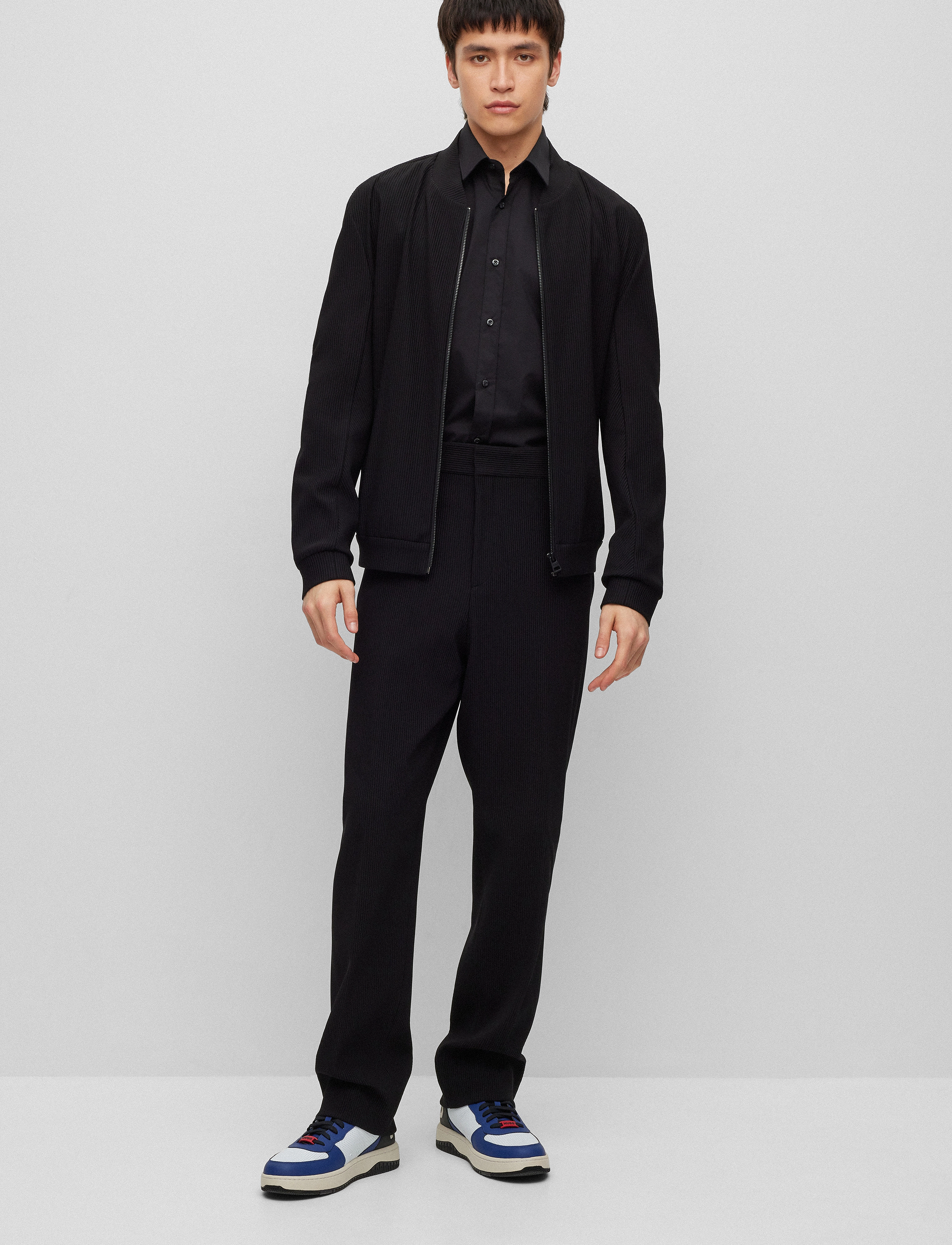 HUGO Elisha02 - Kauluspaidat - BLACK / black