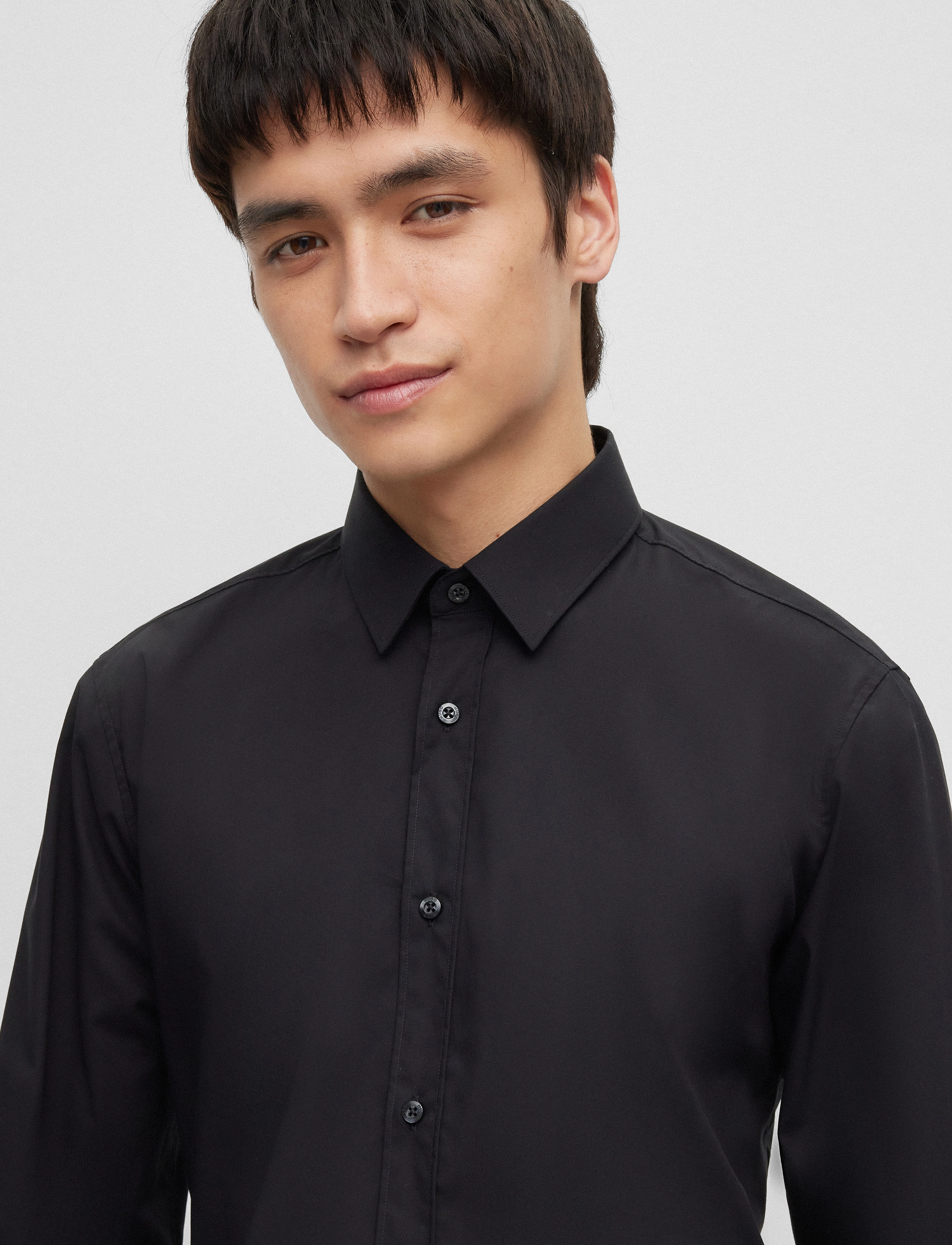 HUGO - Elisha02 - basic skjorter - black - 2