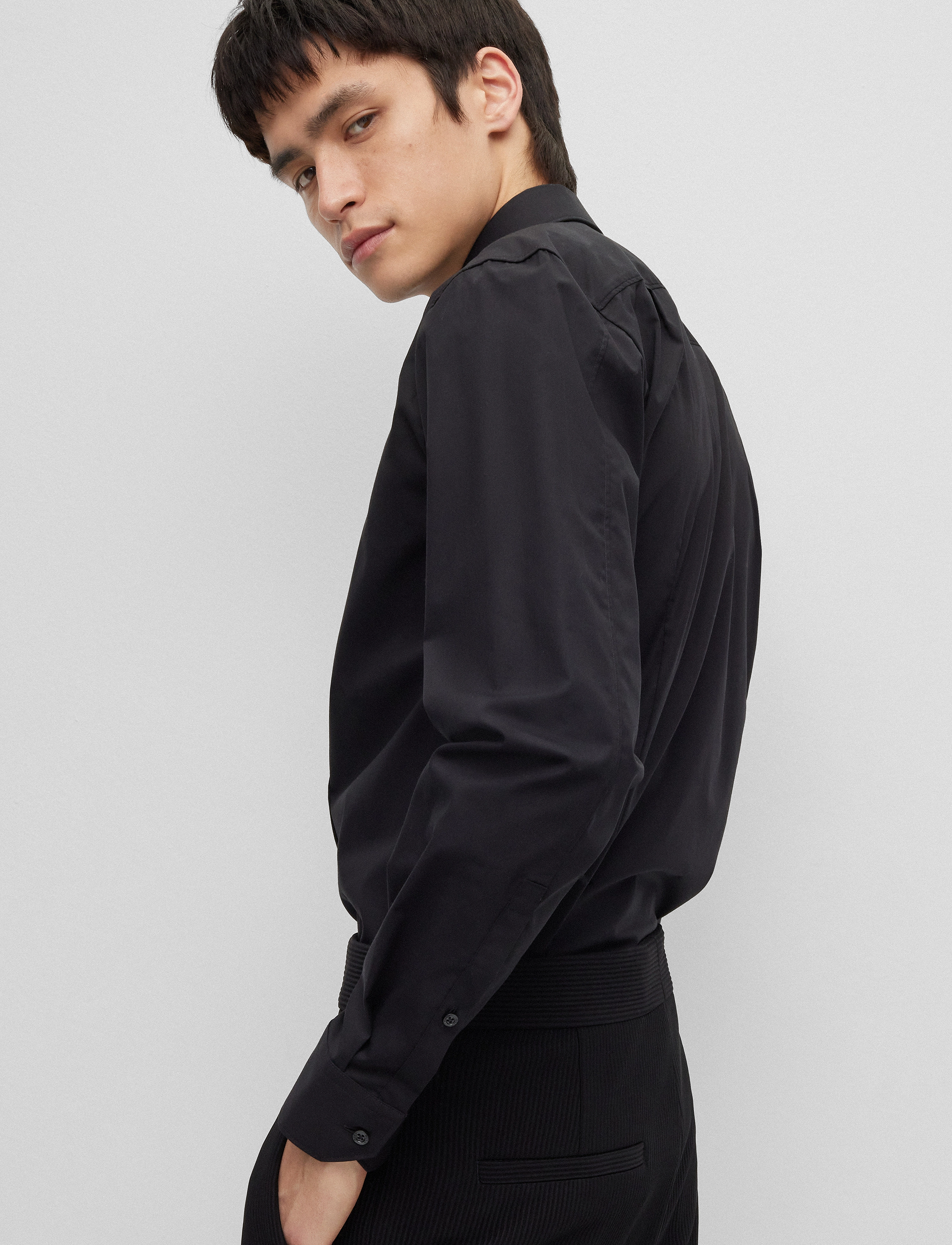 HUGO - Elisha02 - basic skjorter - black - 3