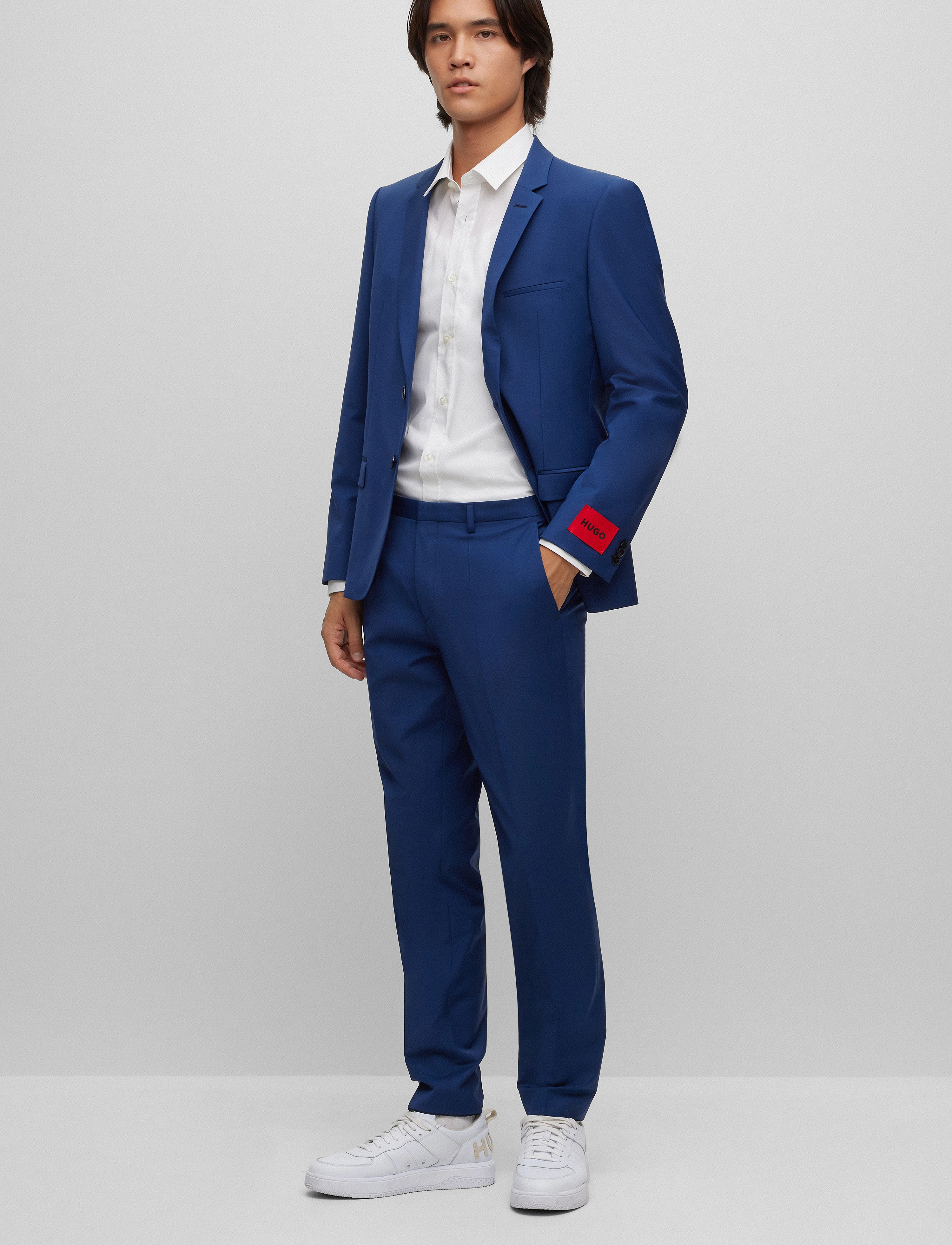 HUGO Elisha02, 43, White, Skjorter > Business, Herre