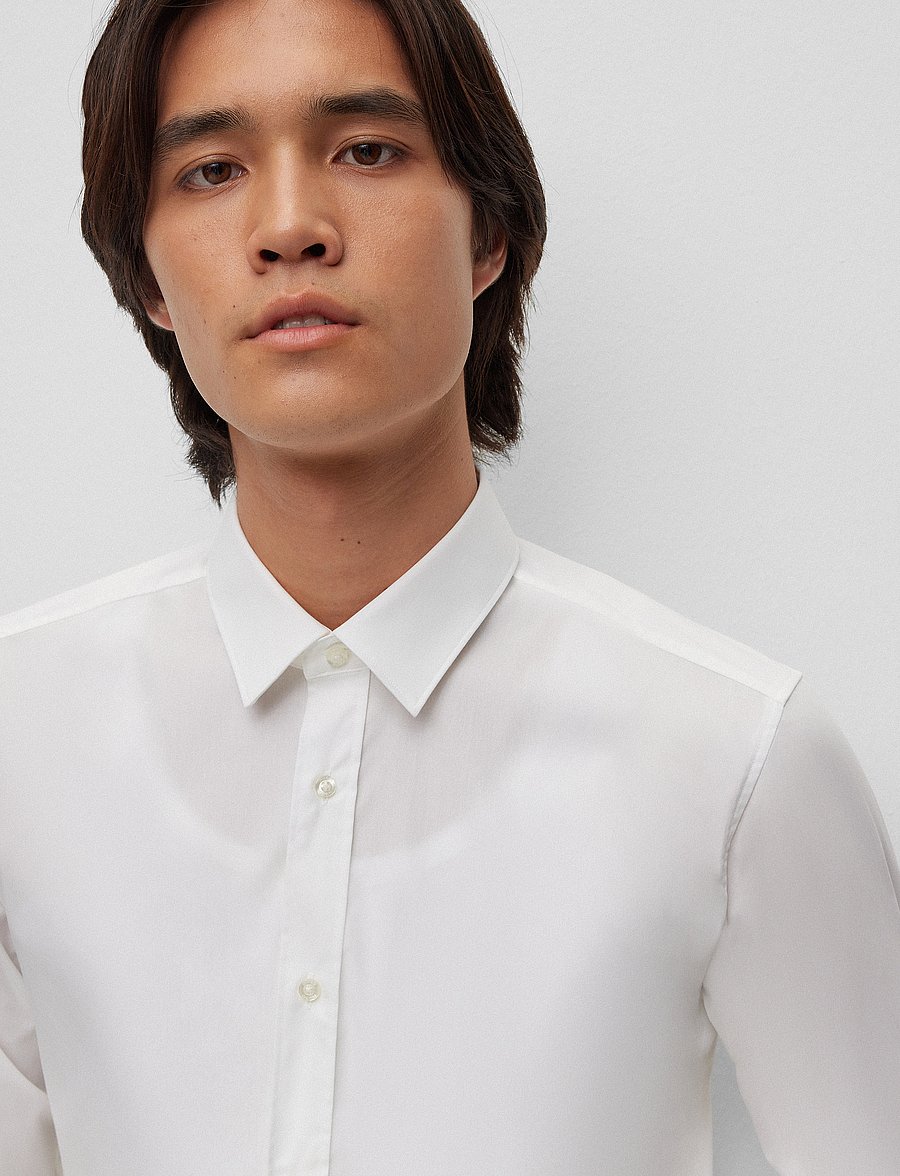 HUGO - Elisha02 - formal shirts - open white - 2