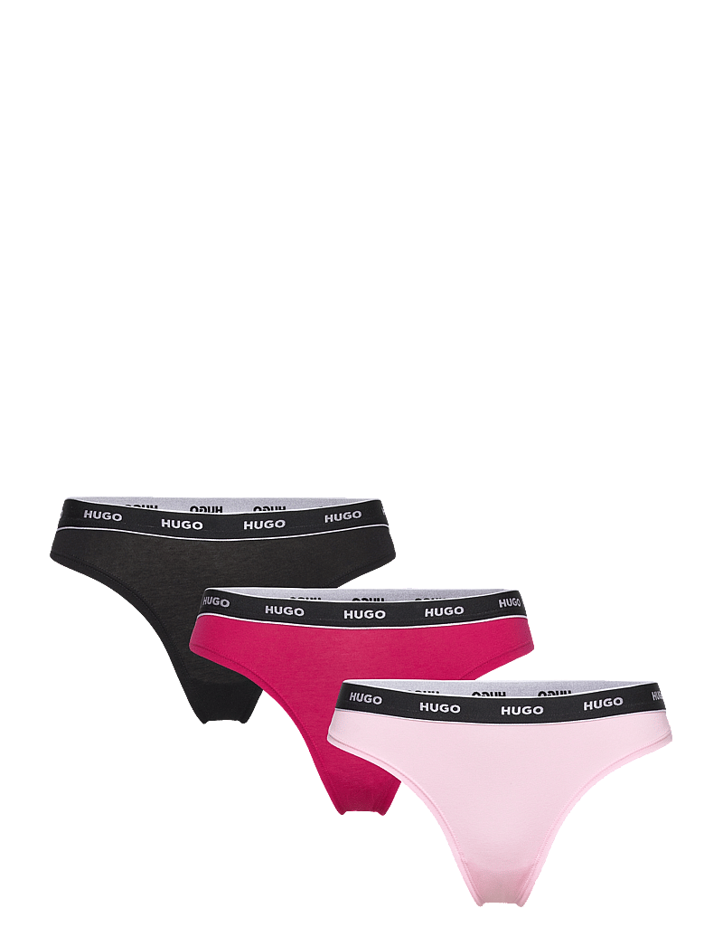 HUGO TRIPLET THONG STRIPE 3 PACK - String - multi-coloured/zwart HUGO TRIPLET THONG STRIPE 3 PACK - String - multi-coloured/zwart
