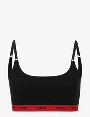 HUGO - TWIN BRALETTE STRIPE - tank top rinnahoidjad - black - 0