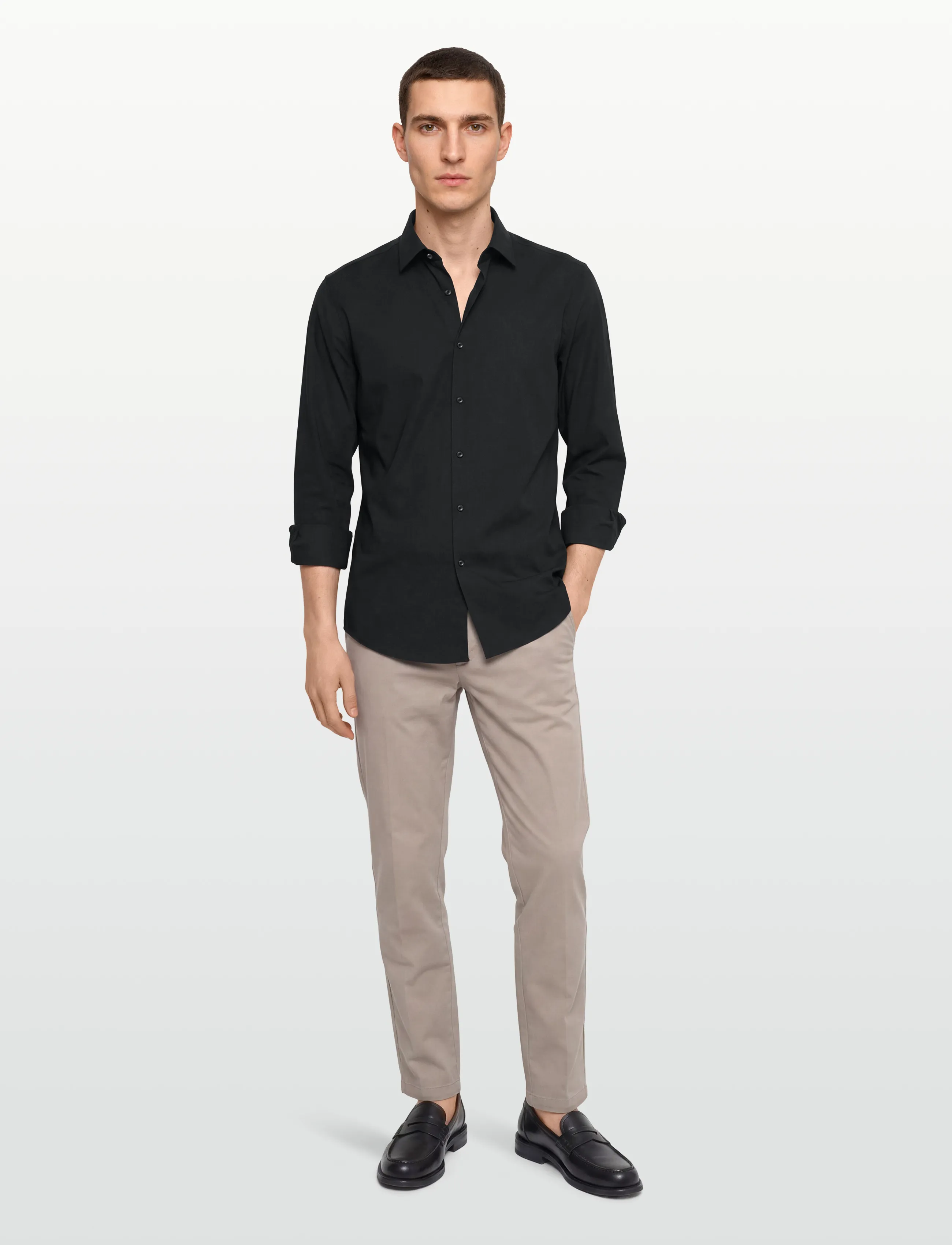 HUGO - Kenno - basic shirts - black - 0