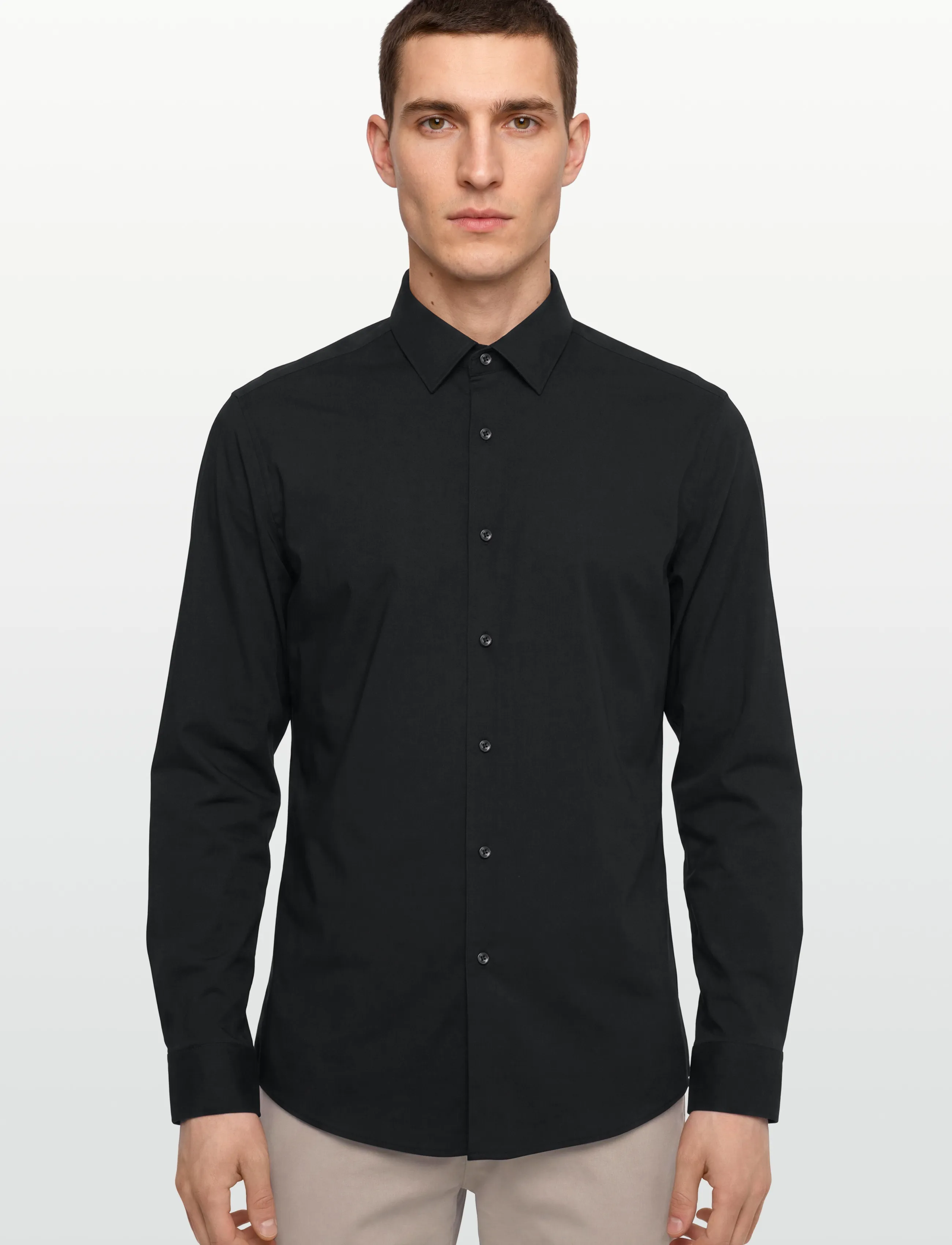 HUGO - Kenno - basic shirts - black - 3