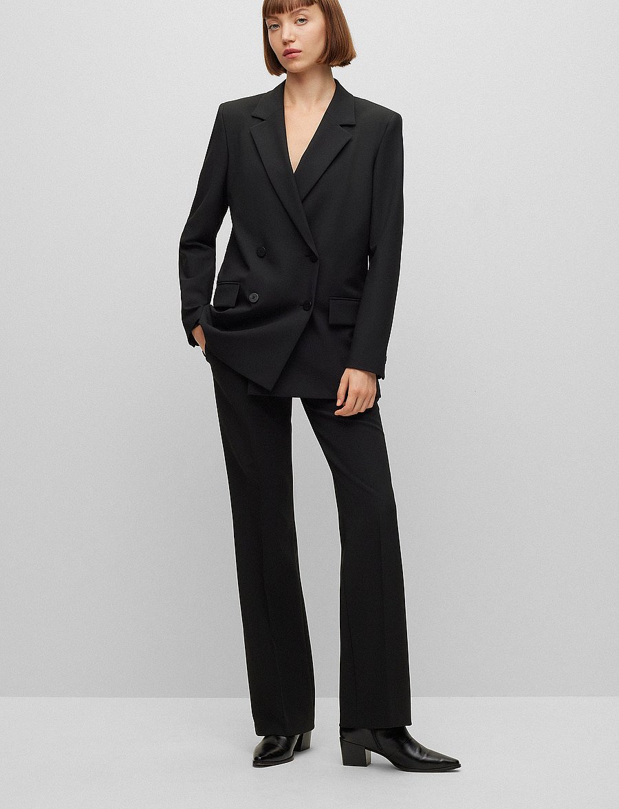 HUGO - Avani - double breasted blazers - black - 0