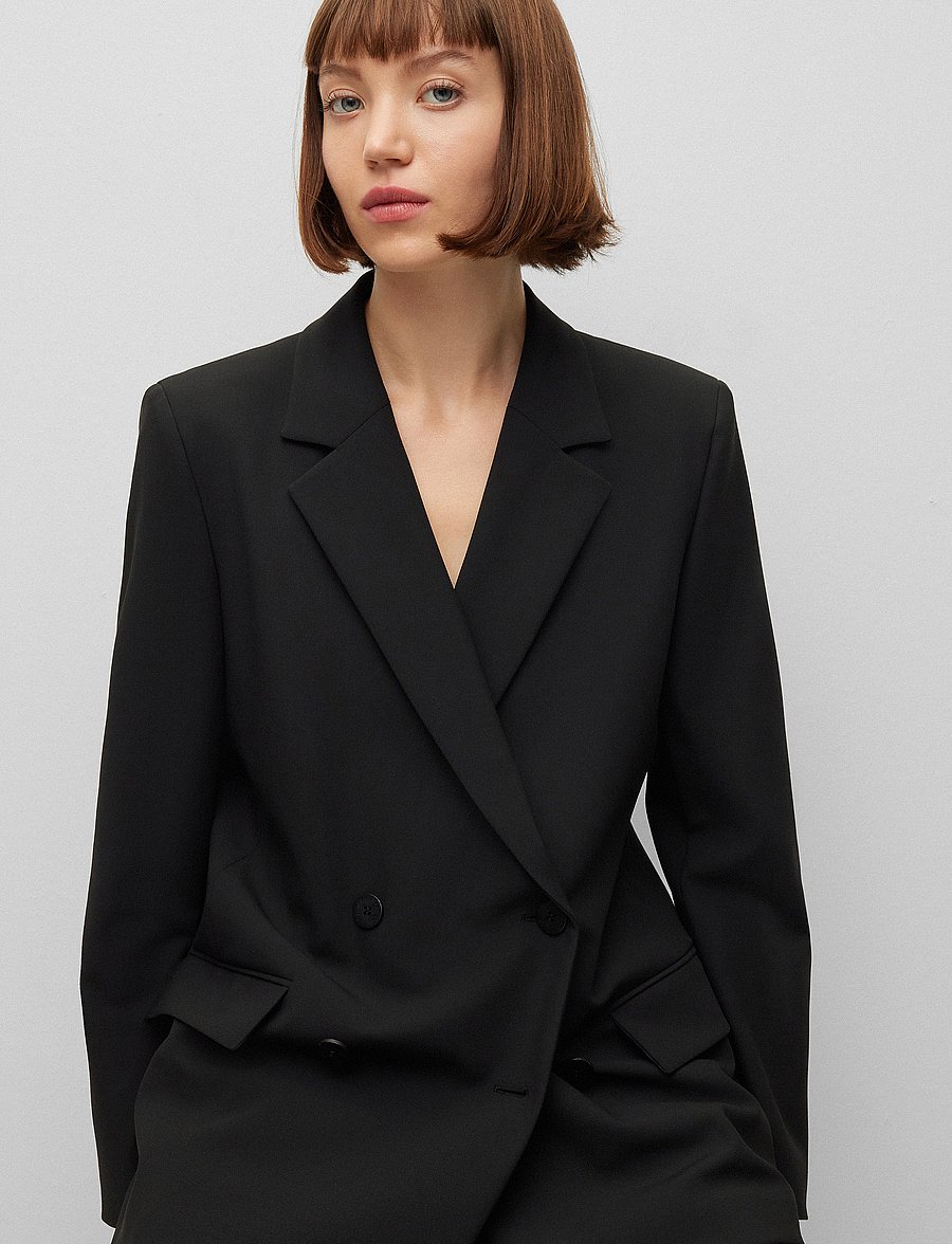 HUGO - Avani - double breasted blazers - black - 2