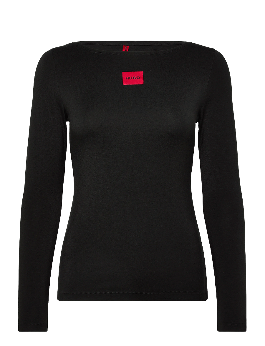 HUGO - LS-SHIRT THERMAL - pikkade varrukatega topid - black - 0