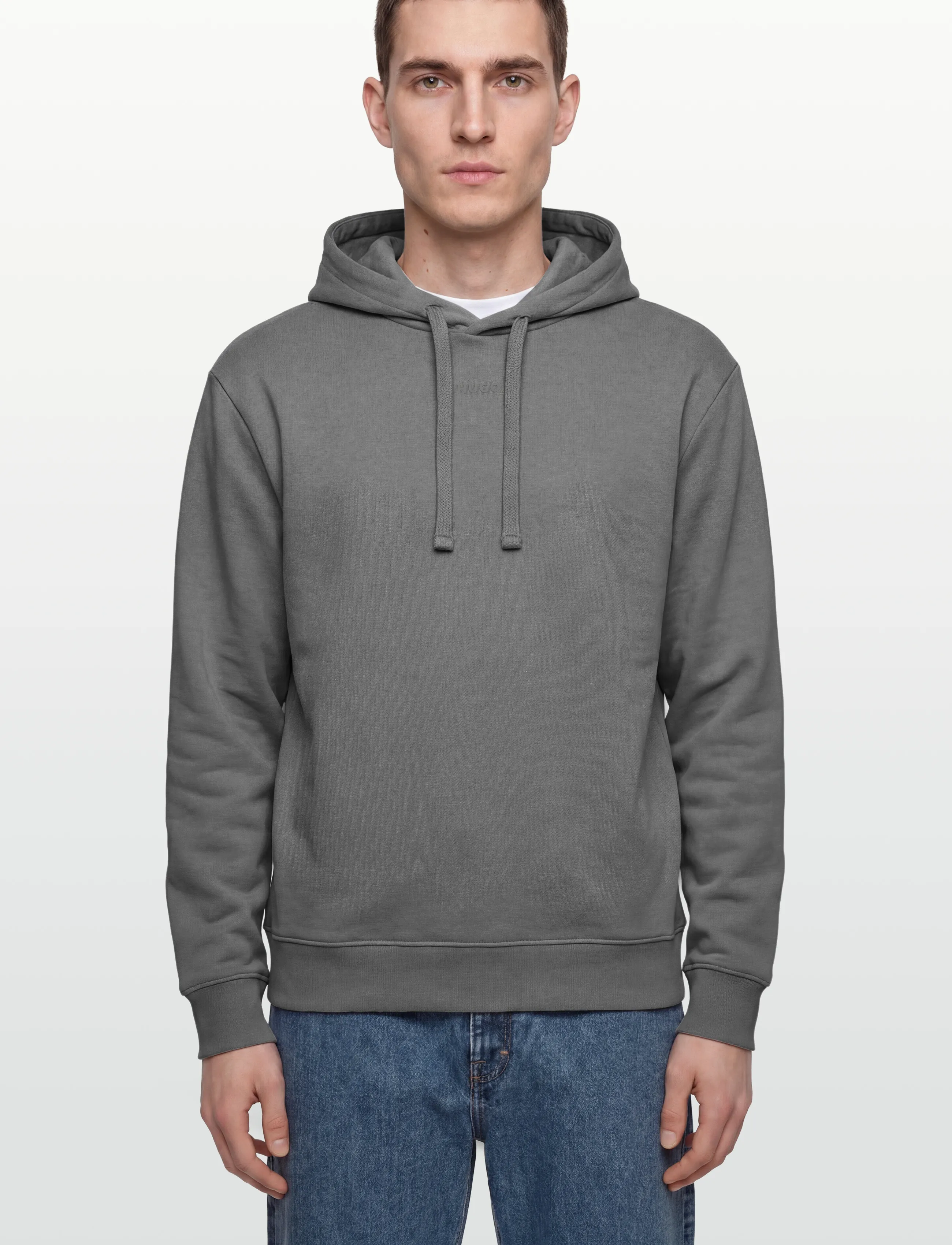 HUGO - Dapo - kapuutsiga dressipluusid - dark grey - 3