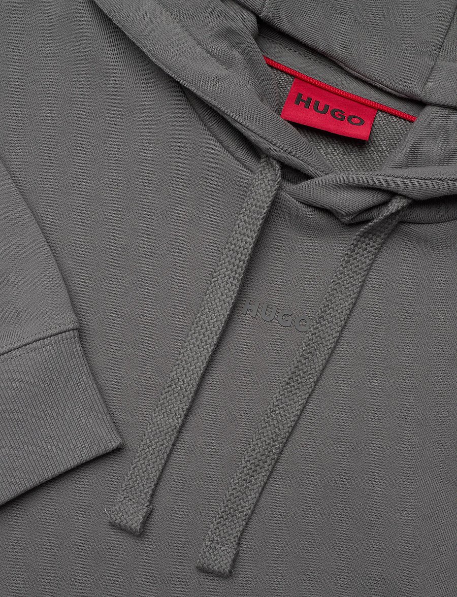 HUGO - Dapo - kapuutsiga dressipluusid - dark grey - 5