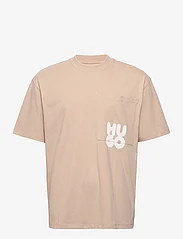 HUGO - Dampato - basic t-shirts - light beige - 0