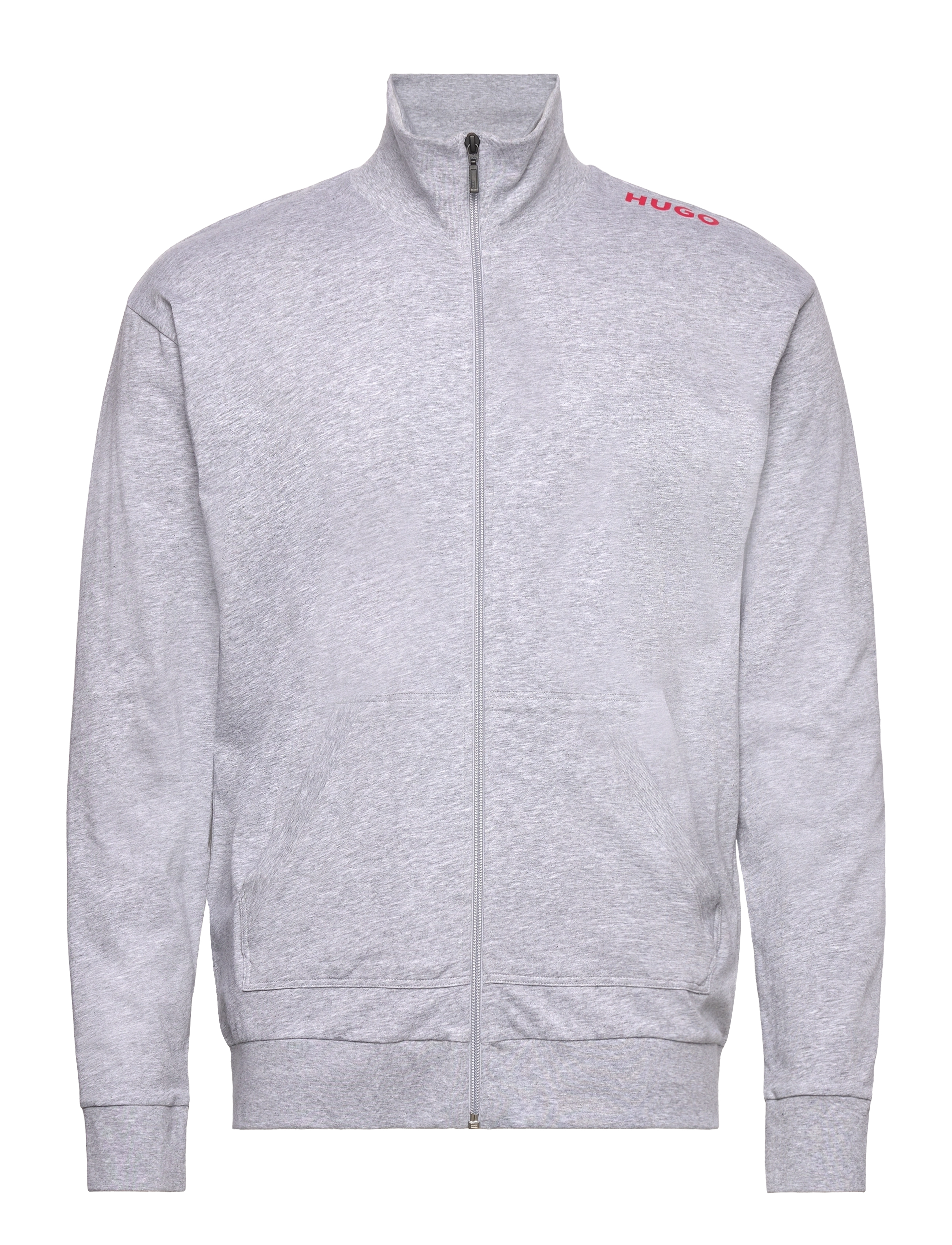 Labelled Jacket Zip - MEDIUM GREY