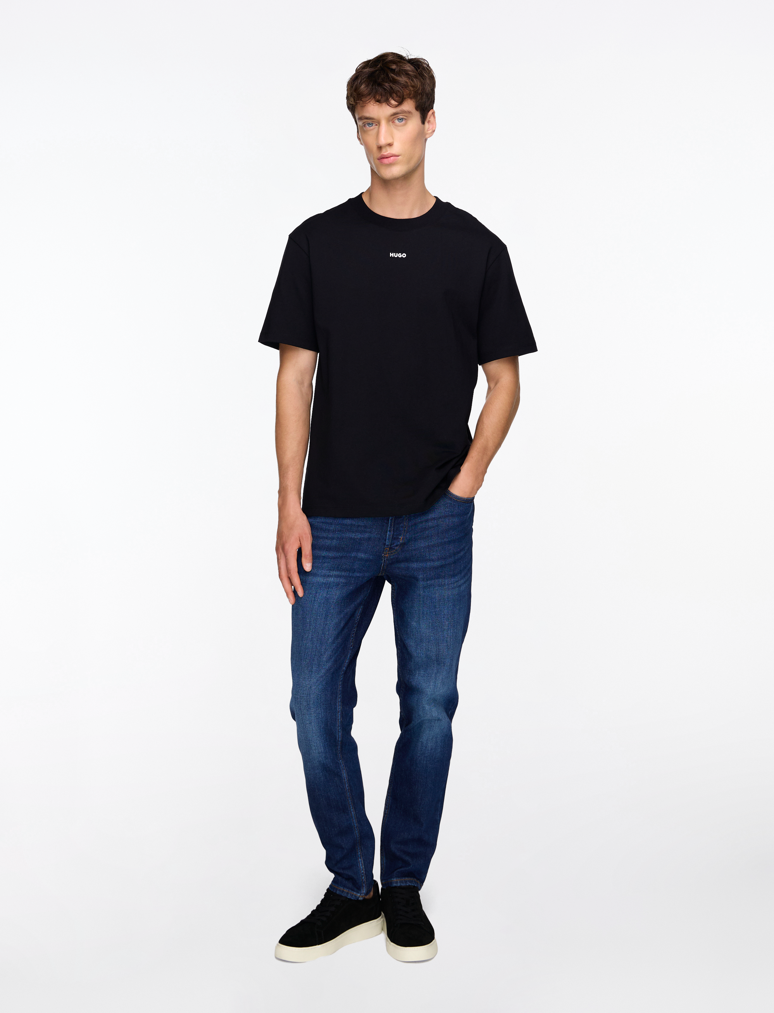 HUGO - Dapolino - stutterma bolir - black - 2