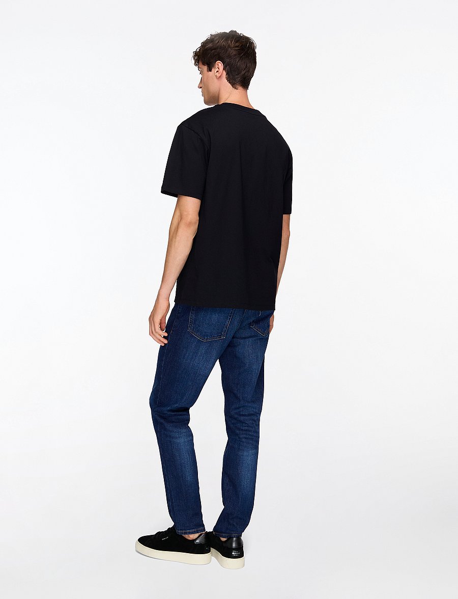 HUGO - Dapolino - kortærmede t-shirts - black - 4