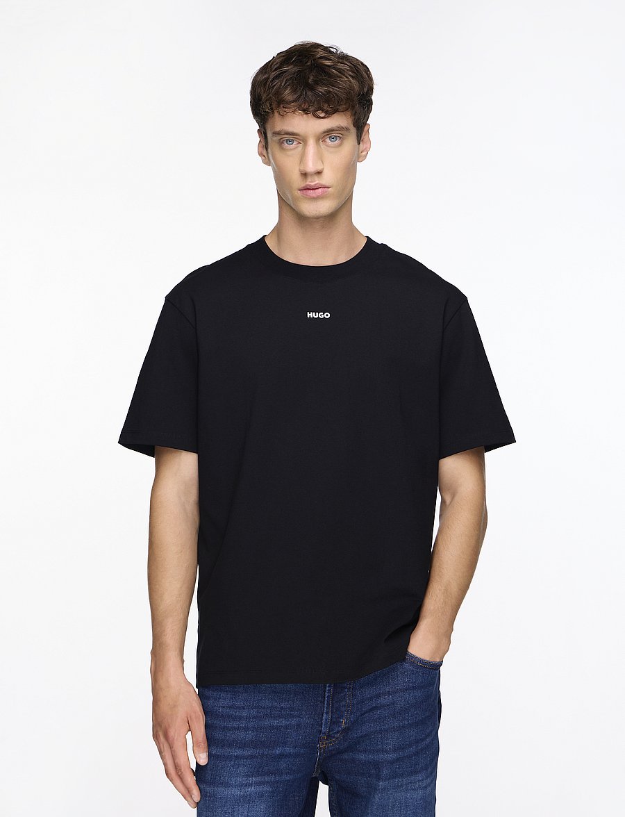 HUGO - Dapolino - kortærmede t-shirts - black - 0
