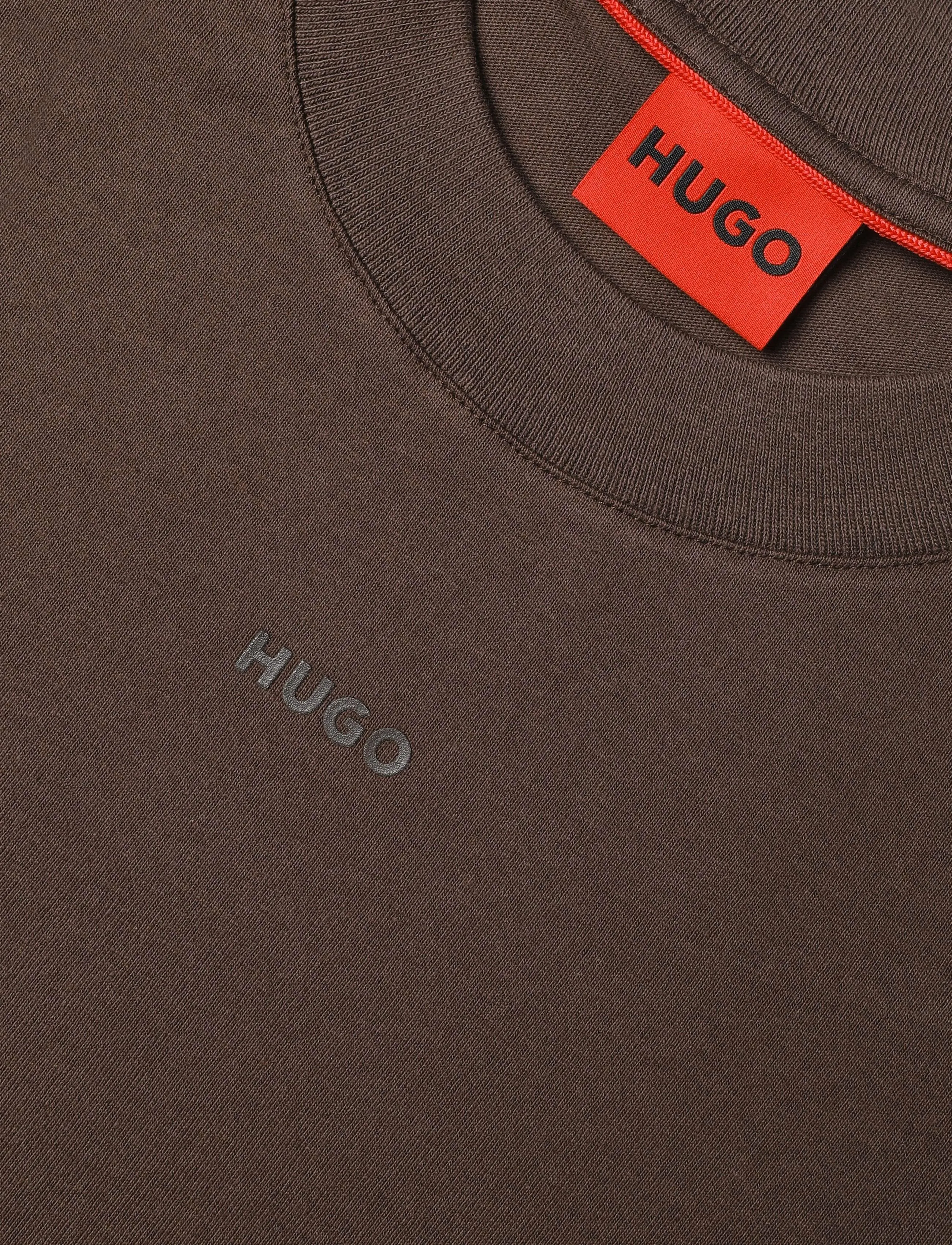 HUGO - Dapolino - kurzärmelige t-shirts - brown overflow - 2