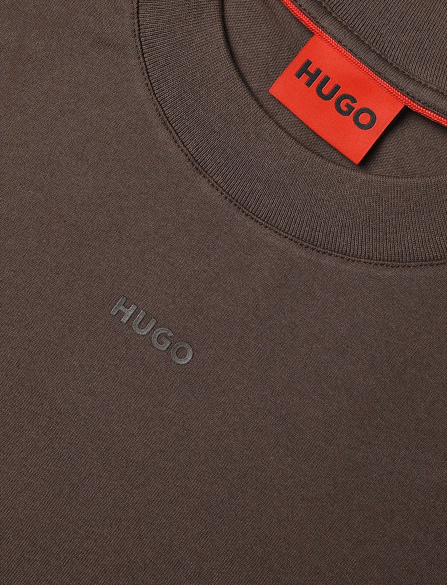 HUGO - Dapolino - kurzärmelige t-shirts - brown overflow - 2