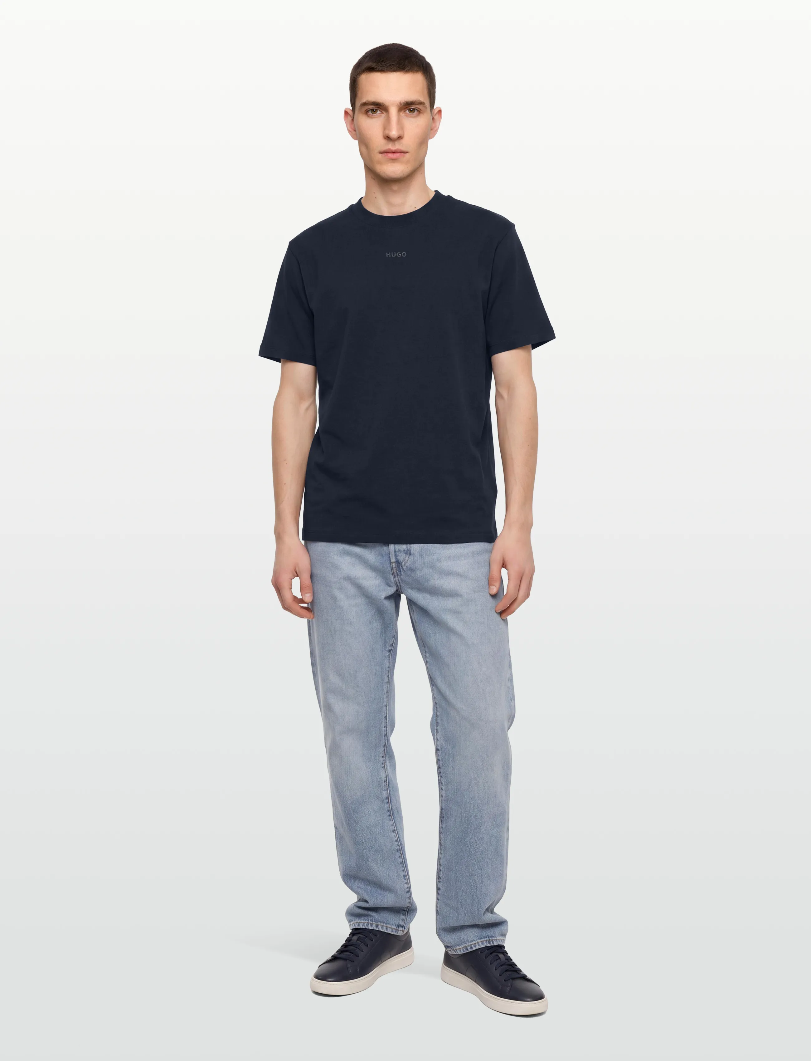 HUGO Dapolino - T-Shirts - DARK BLUE / navy