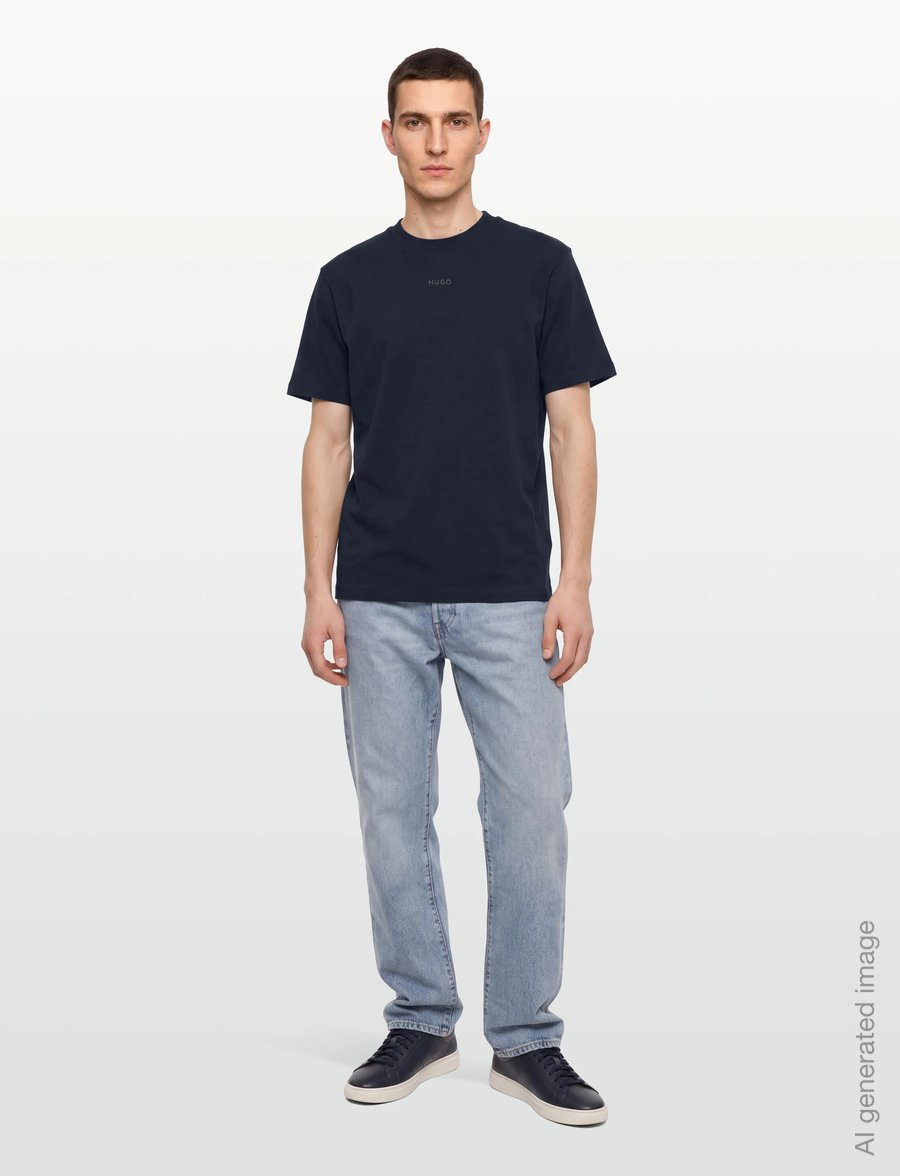 HUGO - Dapolino - kortærmede t-shirts - dark blue - 0