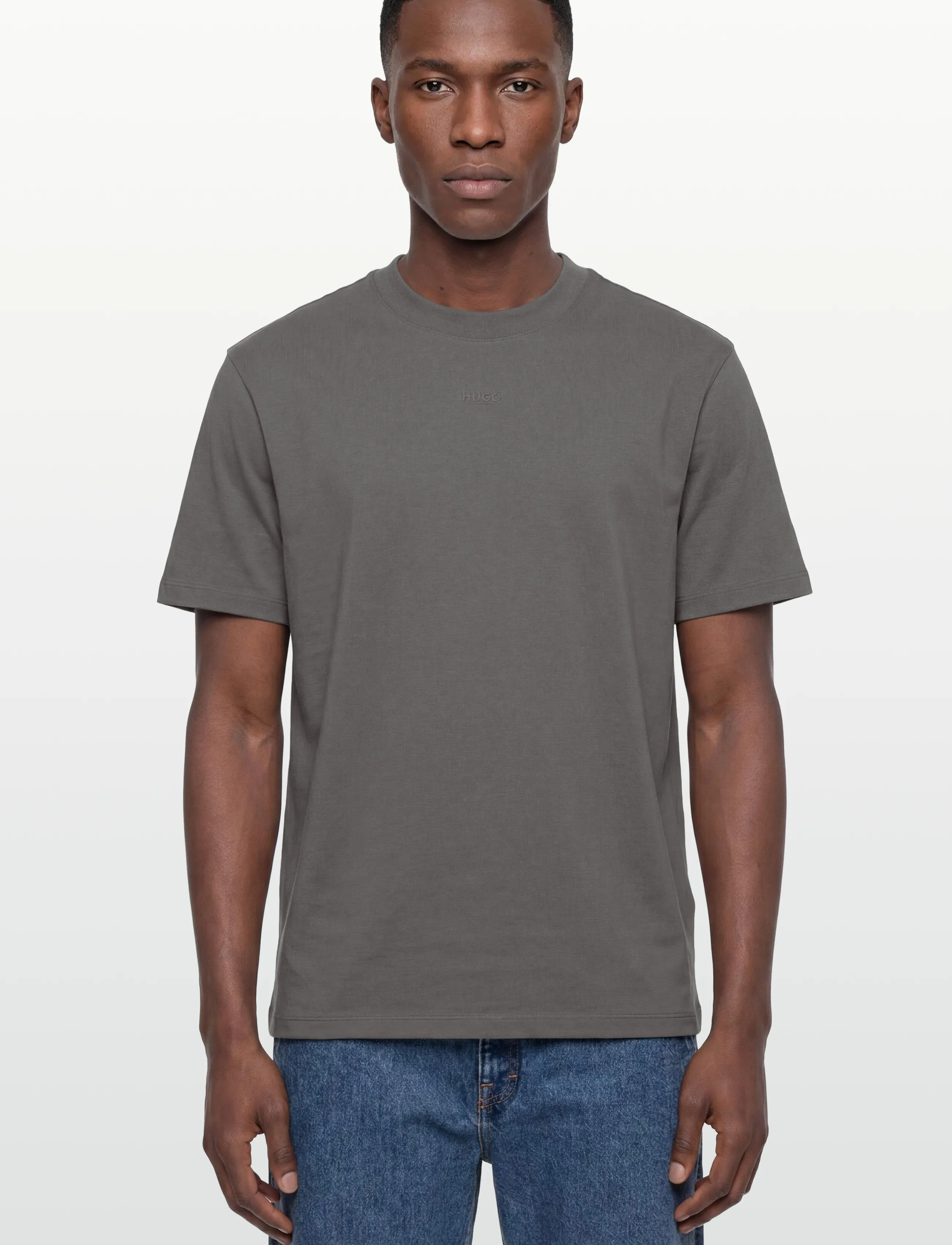 HUGO - Dapolino - basic t-shirts - dark grey - 3