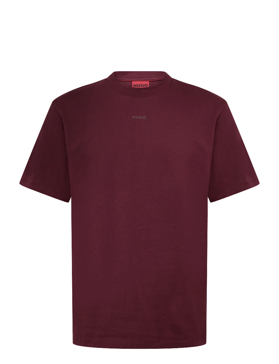 HUGO - Dapolino - kurzärmelige t-shirts - dark pink - 0