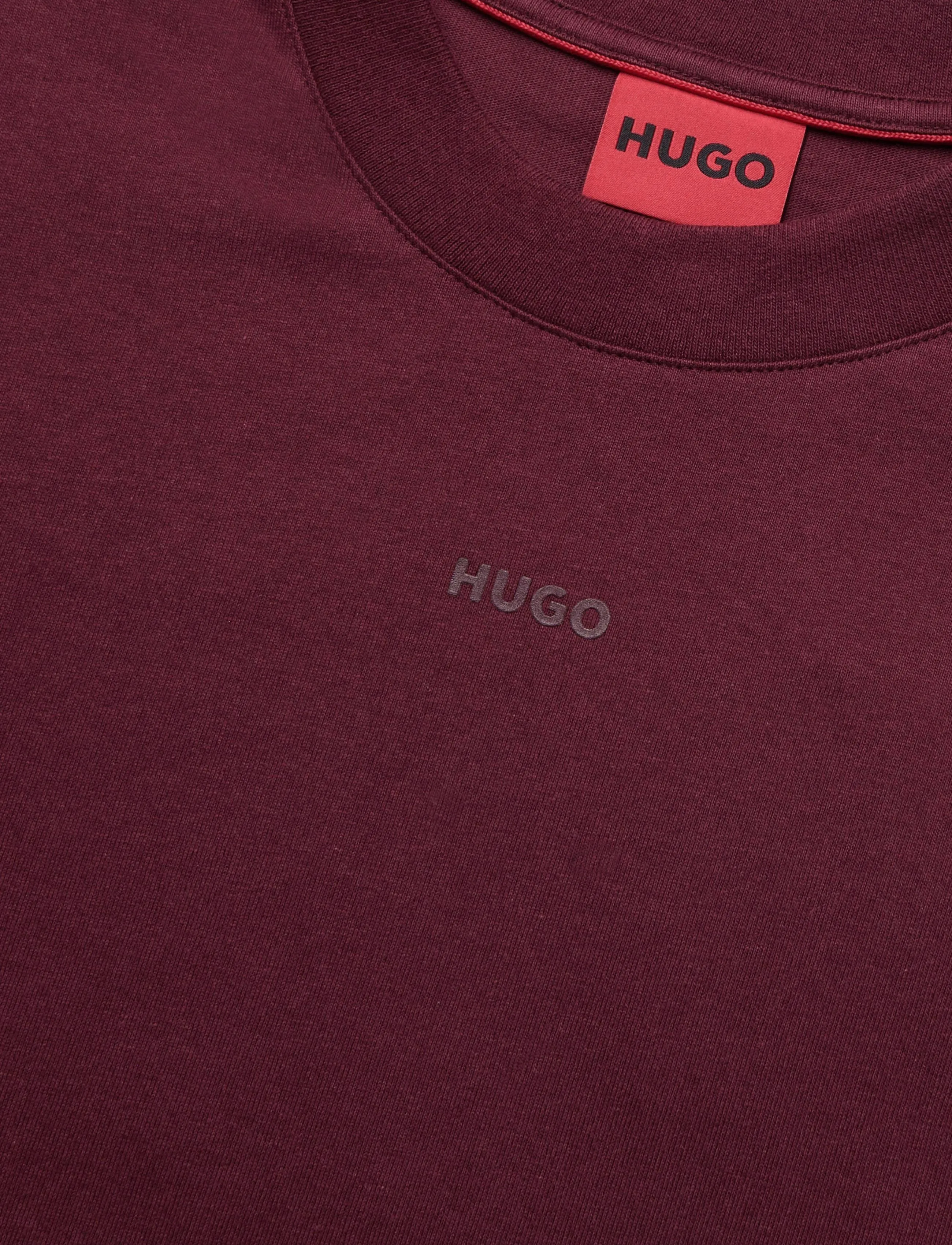 HUGO - Dapolino - kurzärmelige t-shirts - dark pink - 2