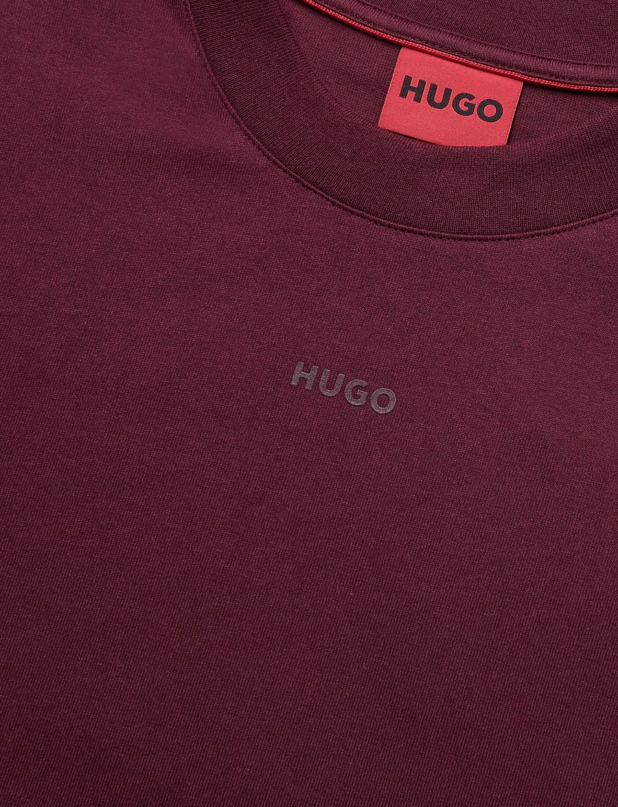 HUGO - Dapolino - kurzärmelige t-shirts - dark pink - 2