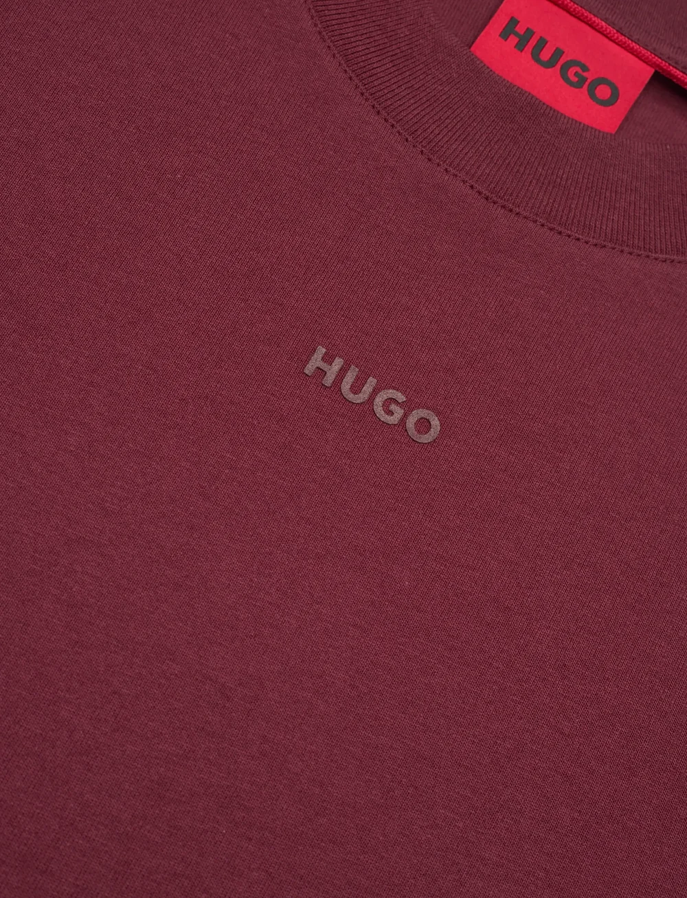 HUGO - Dapolino - short-sleeved t-shirts - dark red - 2