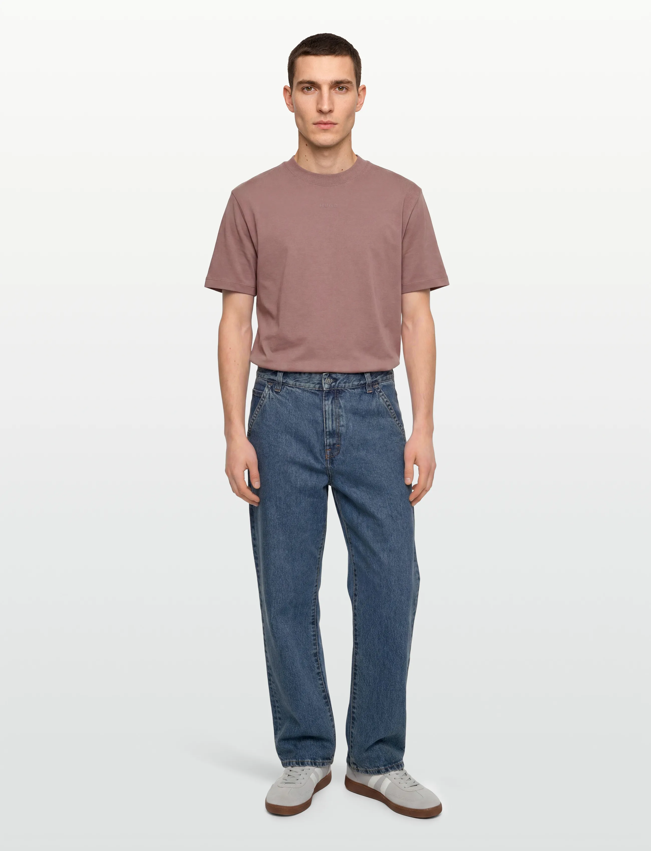 HUGO Dapolino - Short-sleeved t-shirts - LIGHT/PASTEL BROWN / brown
