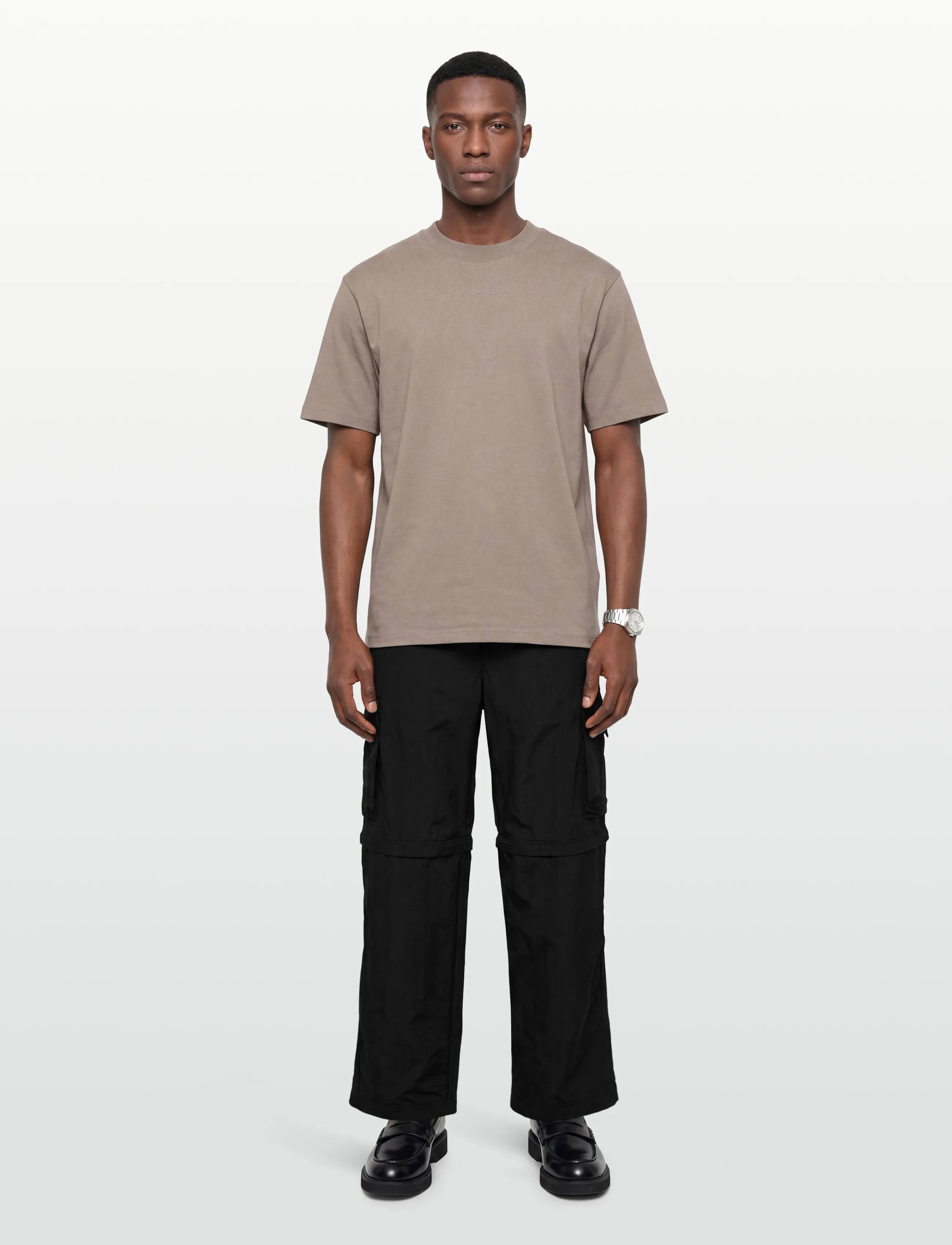 HUGO Dapolino - T-Shirts - LIGHT/PASTEL BROWN / brown