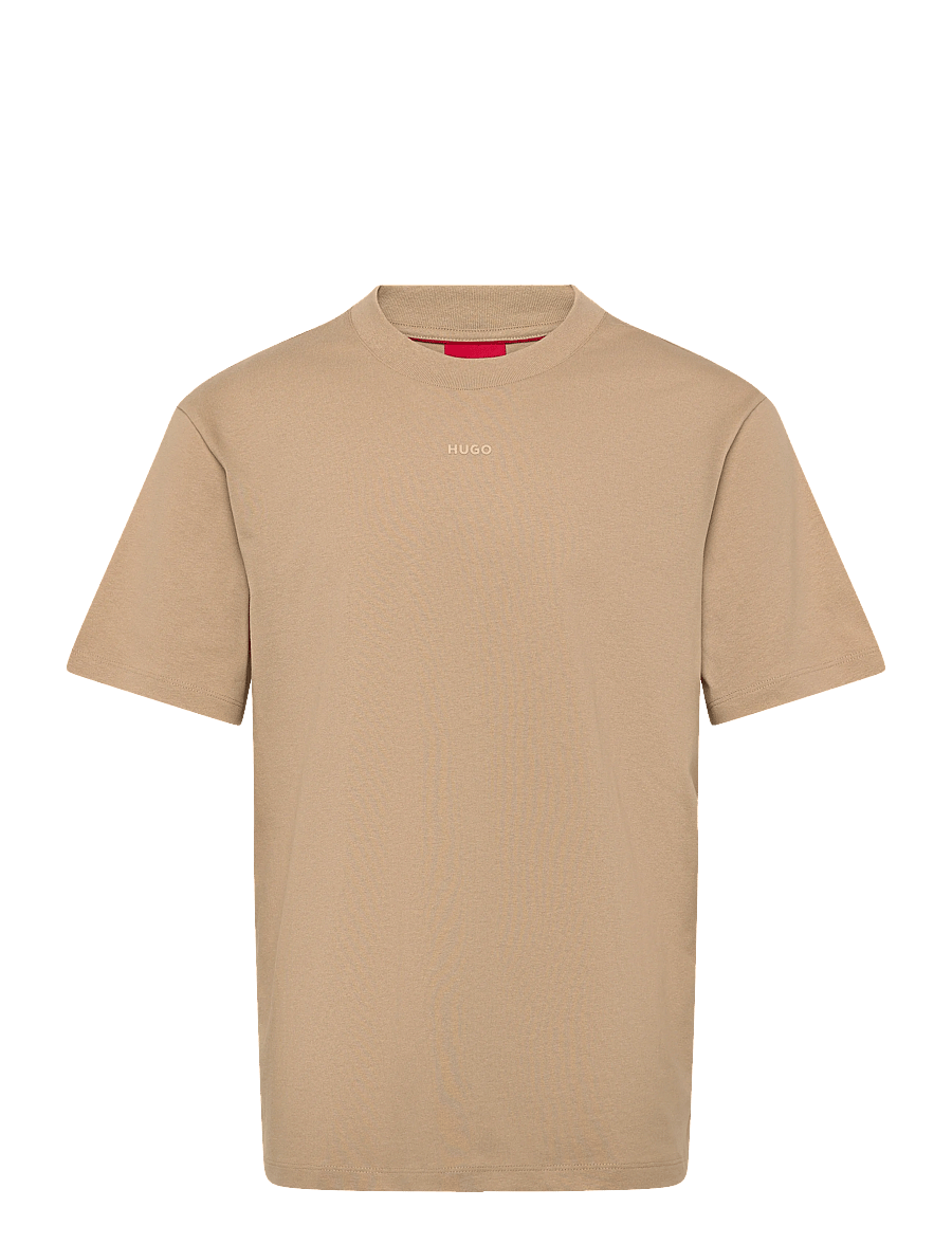 HUGO - Dapolino - lühikeste varrukatega t-särgid - medium beige - 1