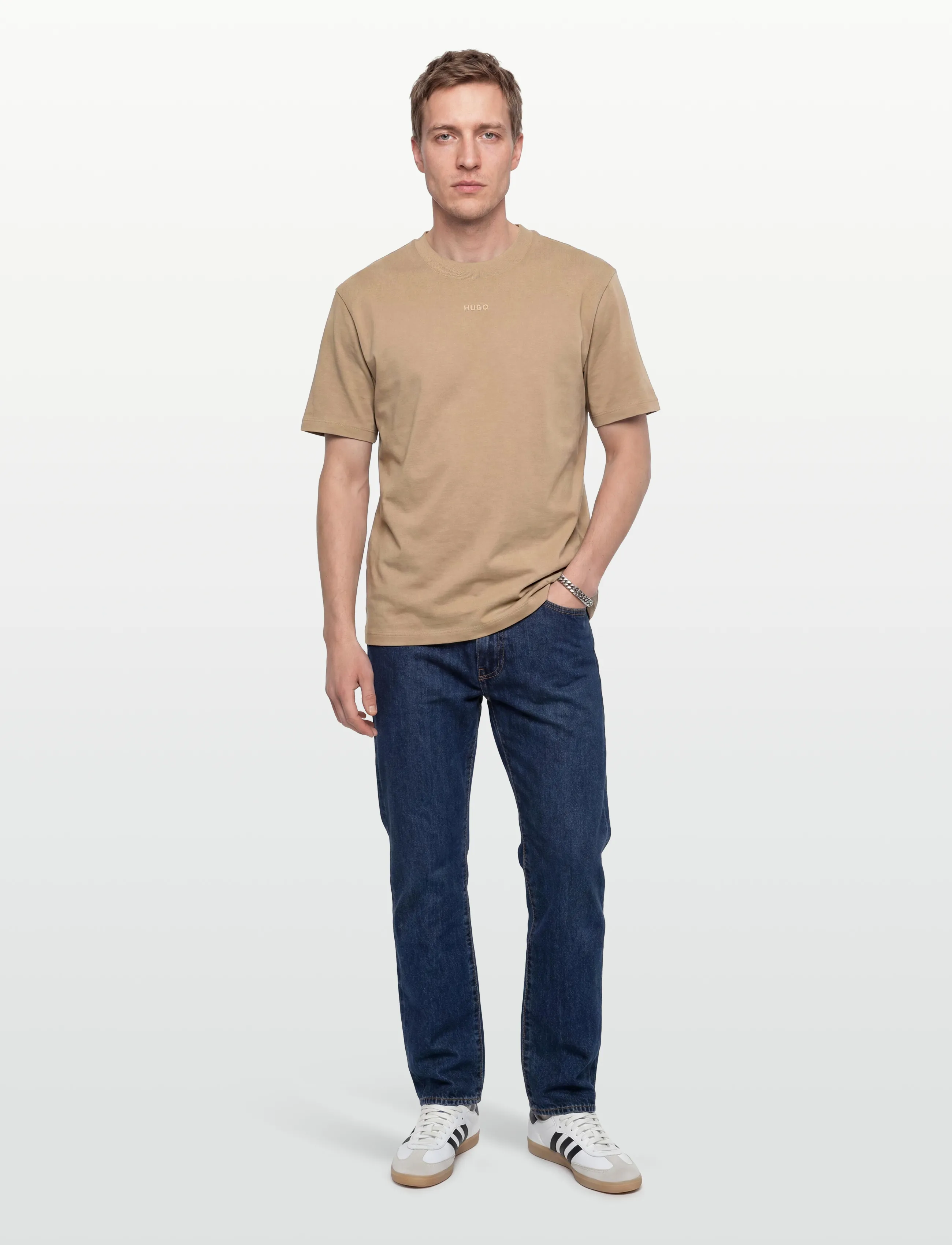 HUGO Dapolino - T-Shirts - MEDIUM BEIGE / brown