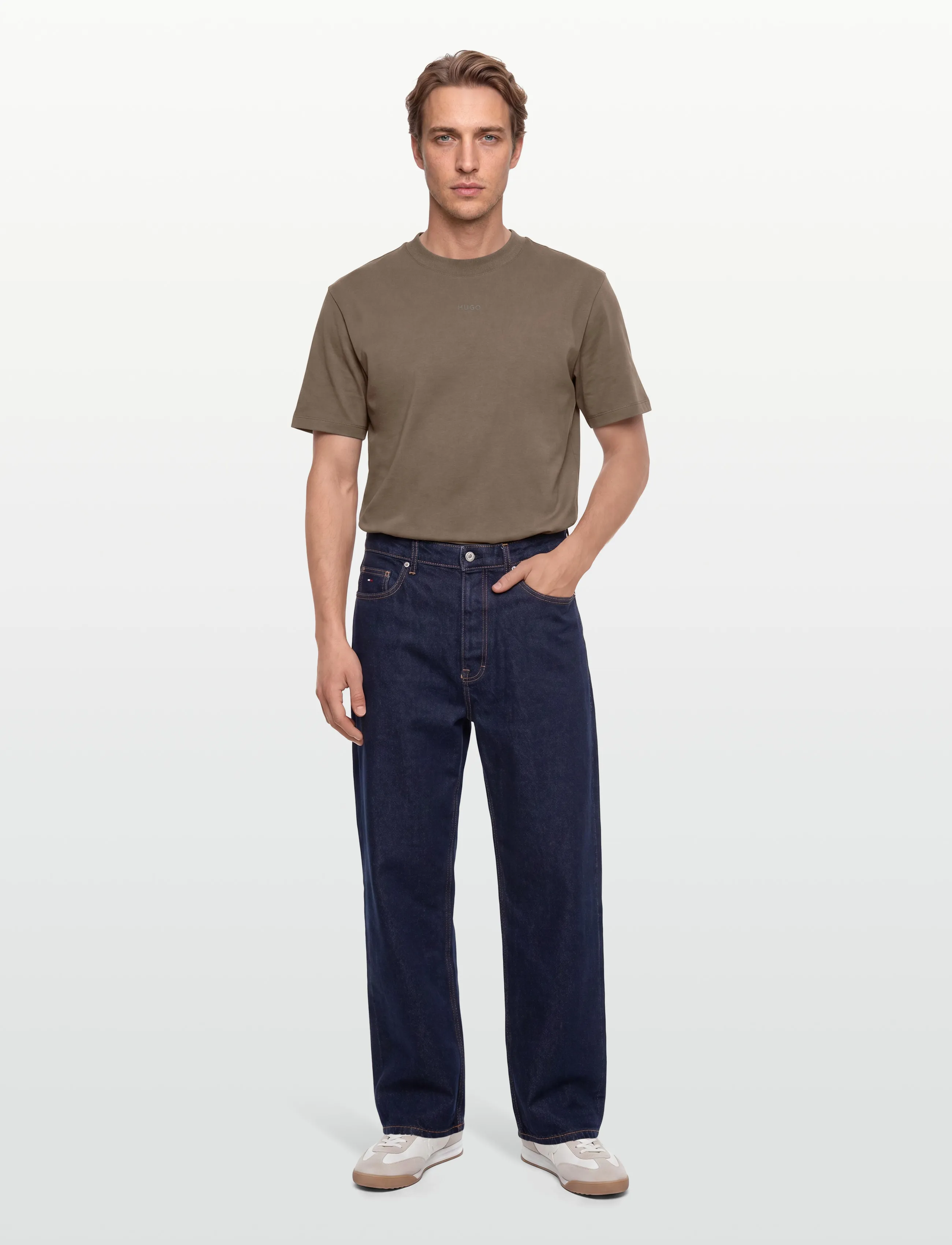 HUGO - Dapolino - tavalised t-särgid - medium grey - 0