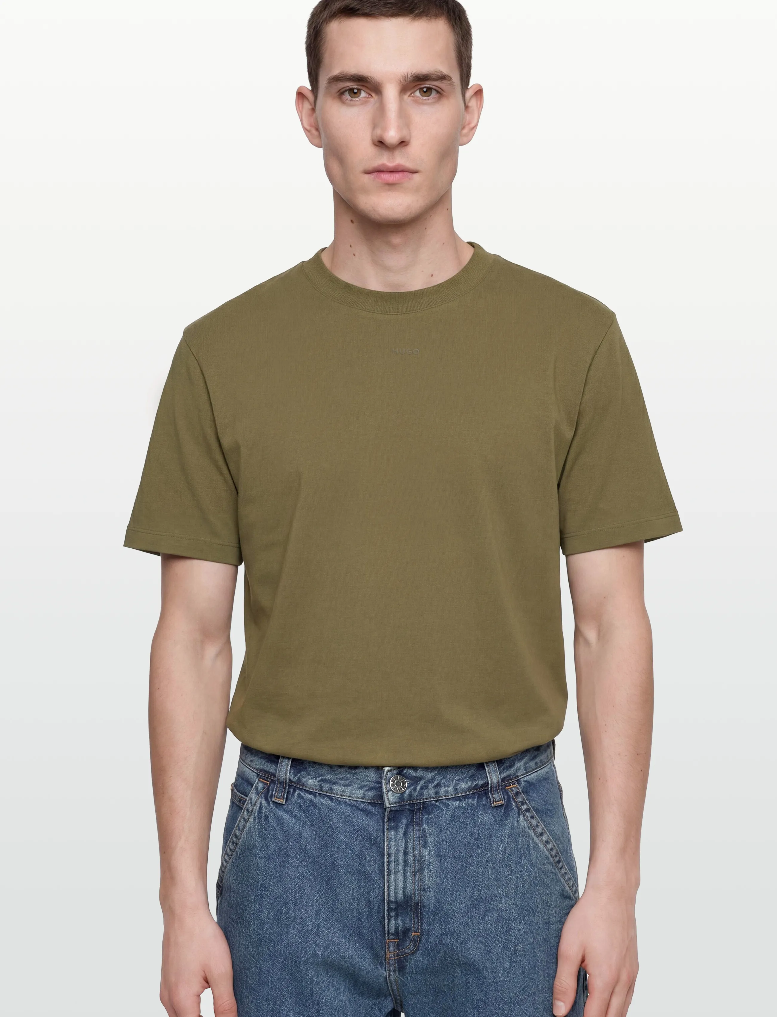 HUGO - Dapolino - kortärmade t-shirts - open green - 3